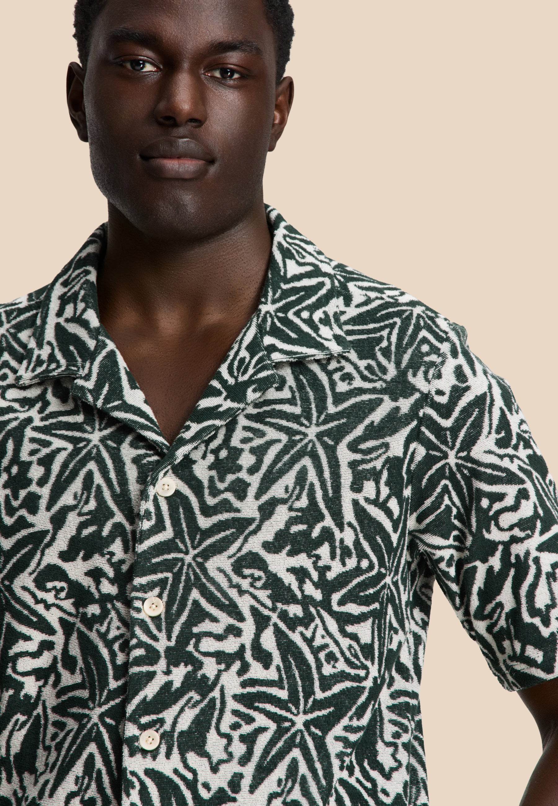 TED short sleeve shirt starfish | green leaf