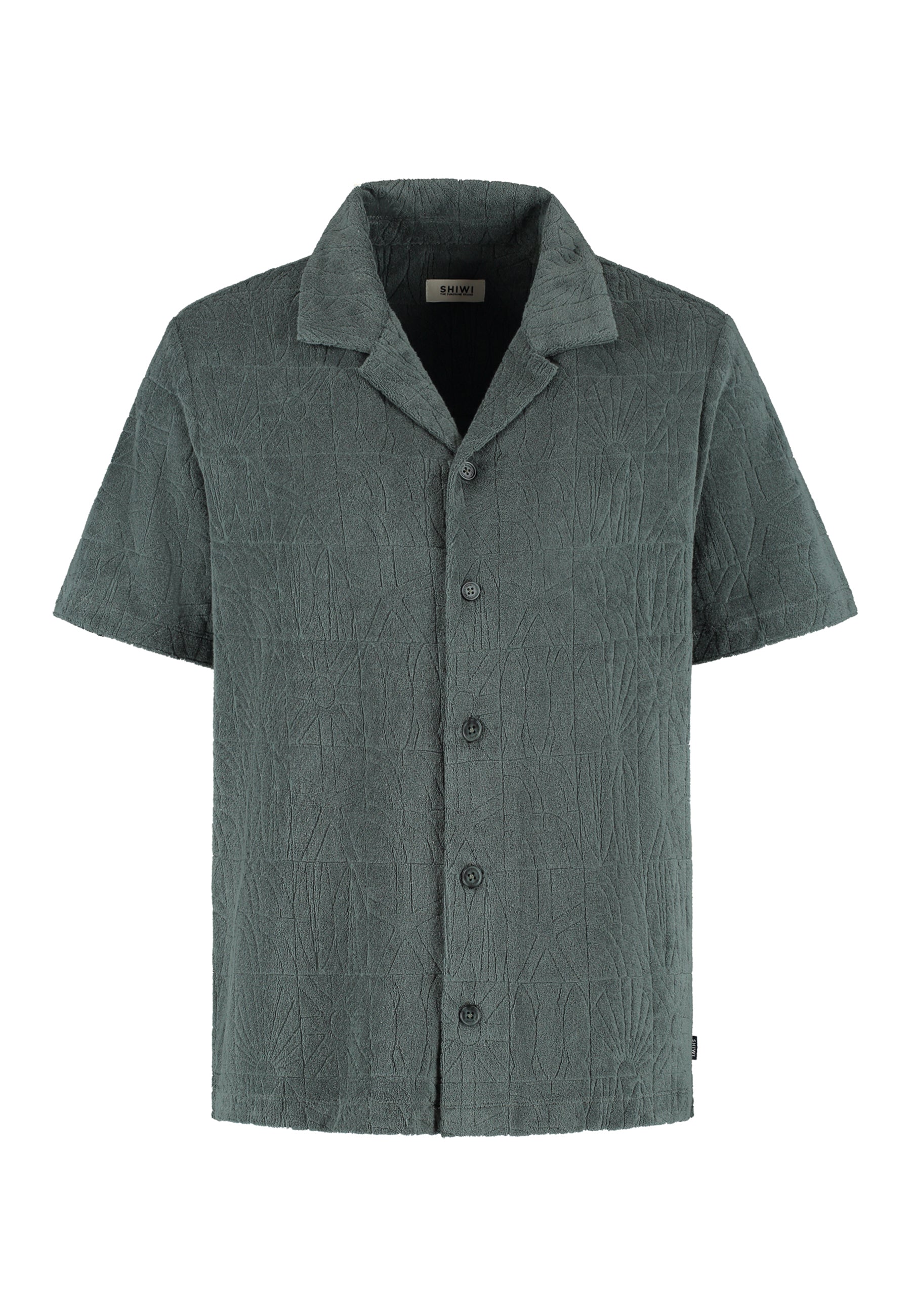 TED short sleeve shirt geo sun | green smokey