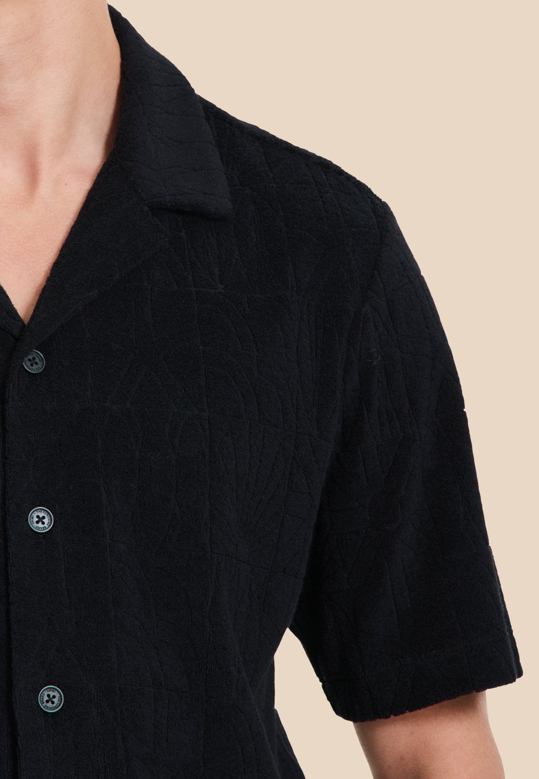 TED short sleeve shirt geo sun | black