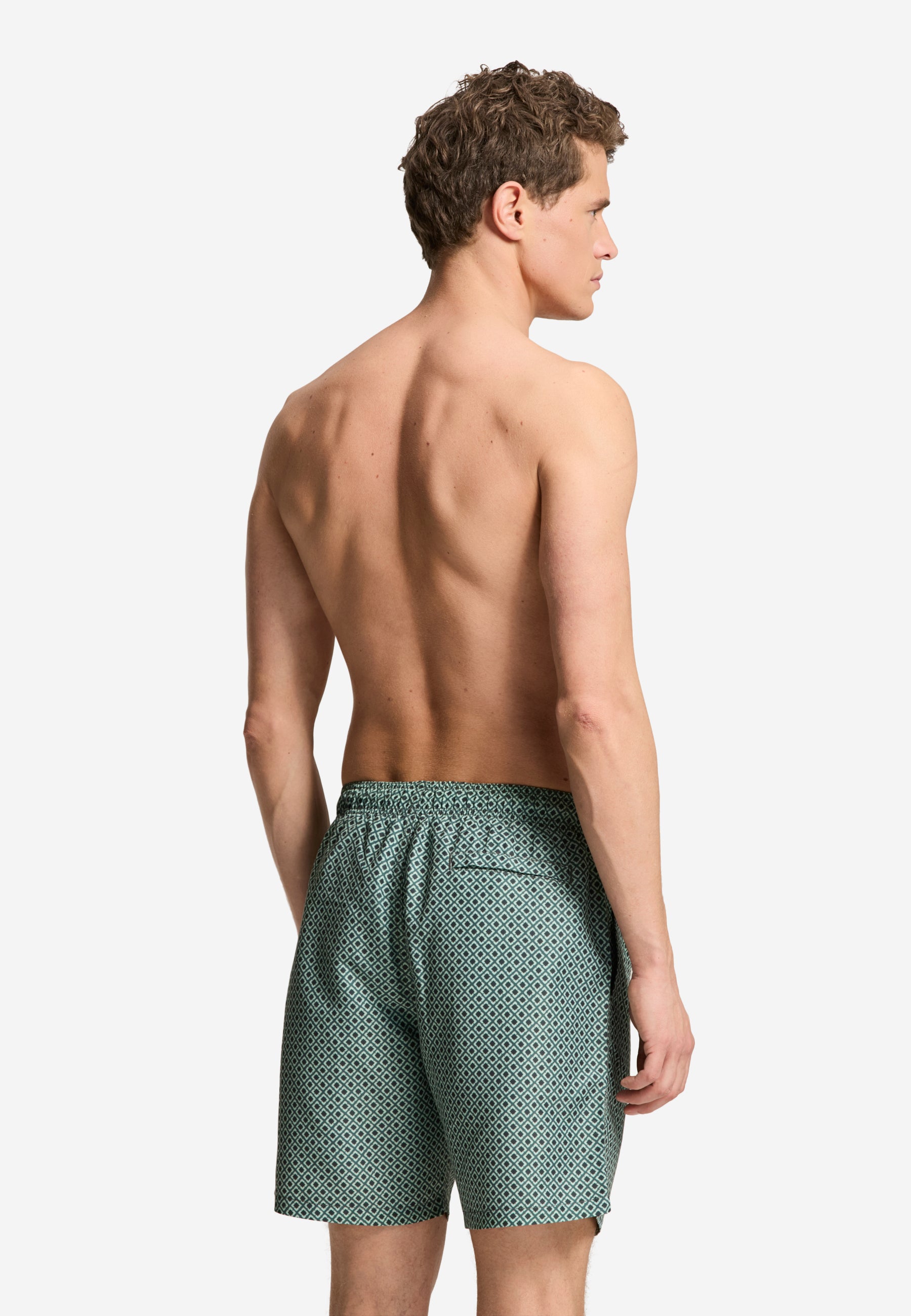 MIKE swim shorts batik tile | green smokey