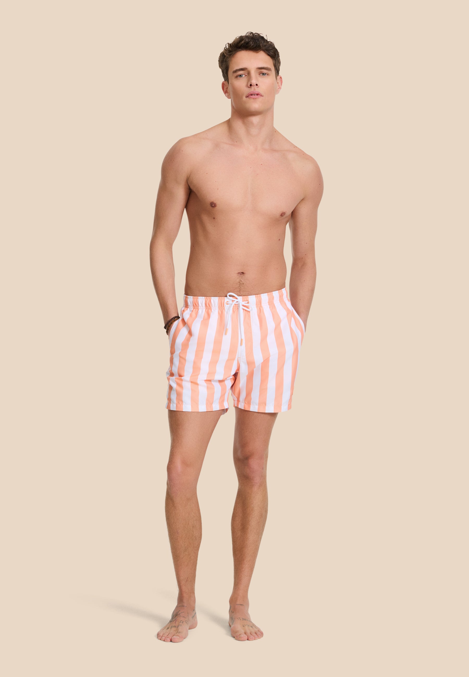 MAC swim shorts broad stripe | orange sun