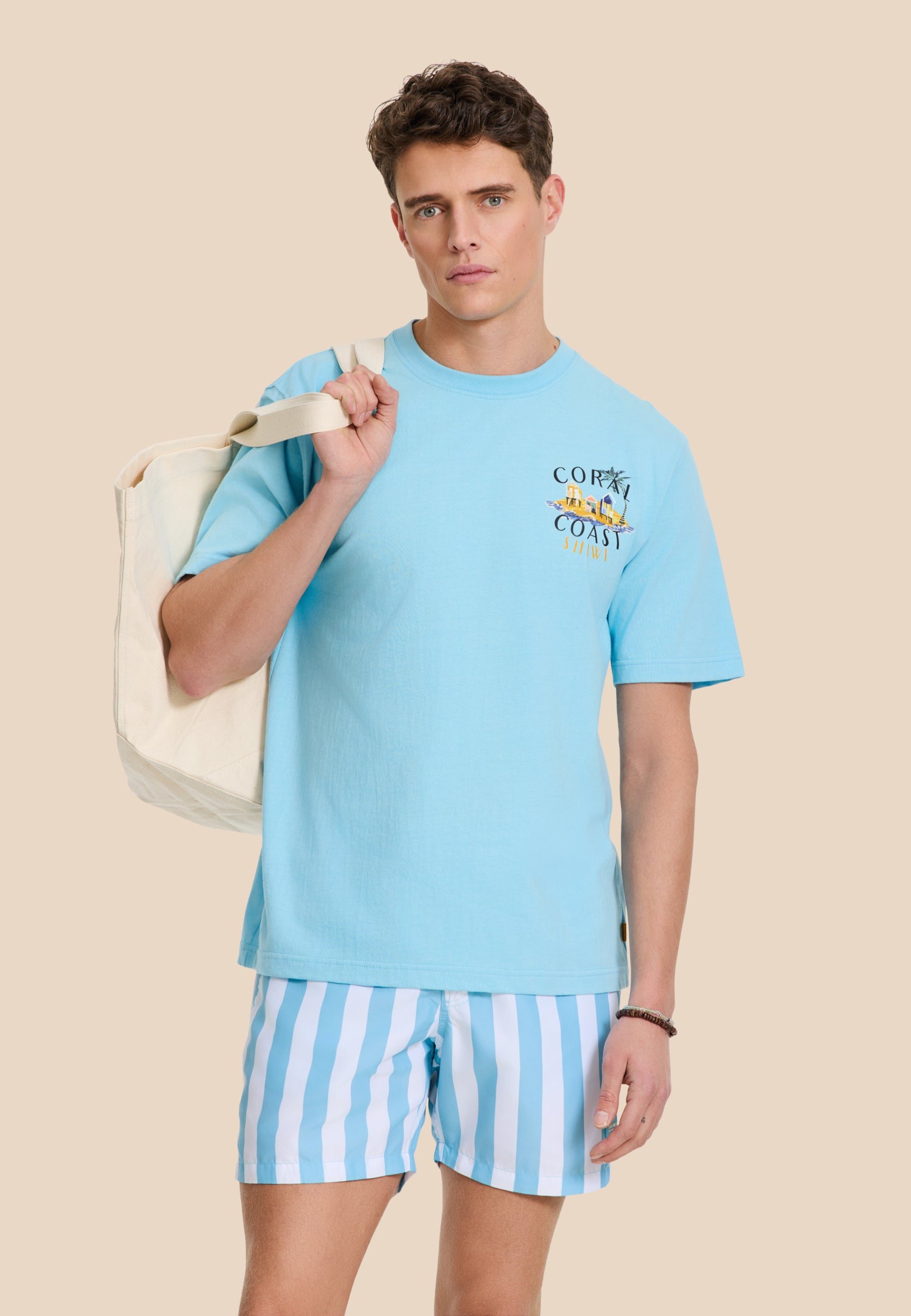 MAC swim shorts broad stripe | blue sky - Shiwi