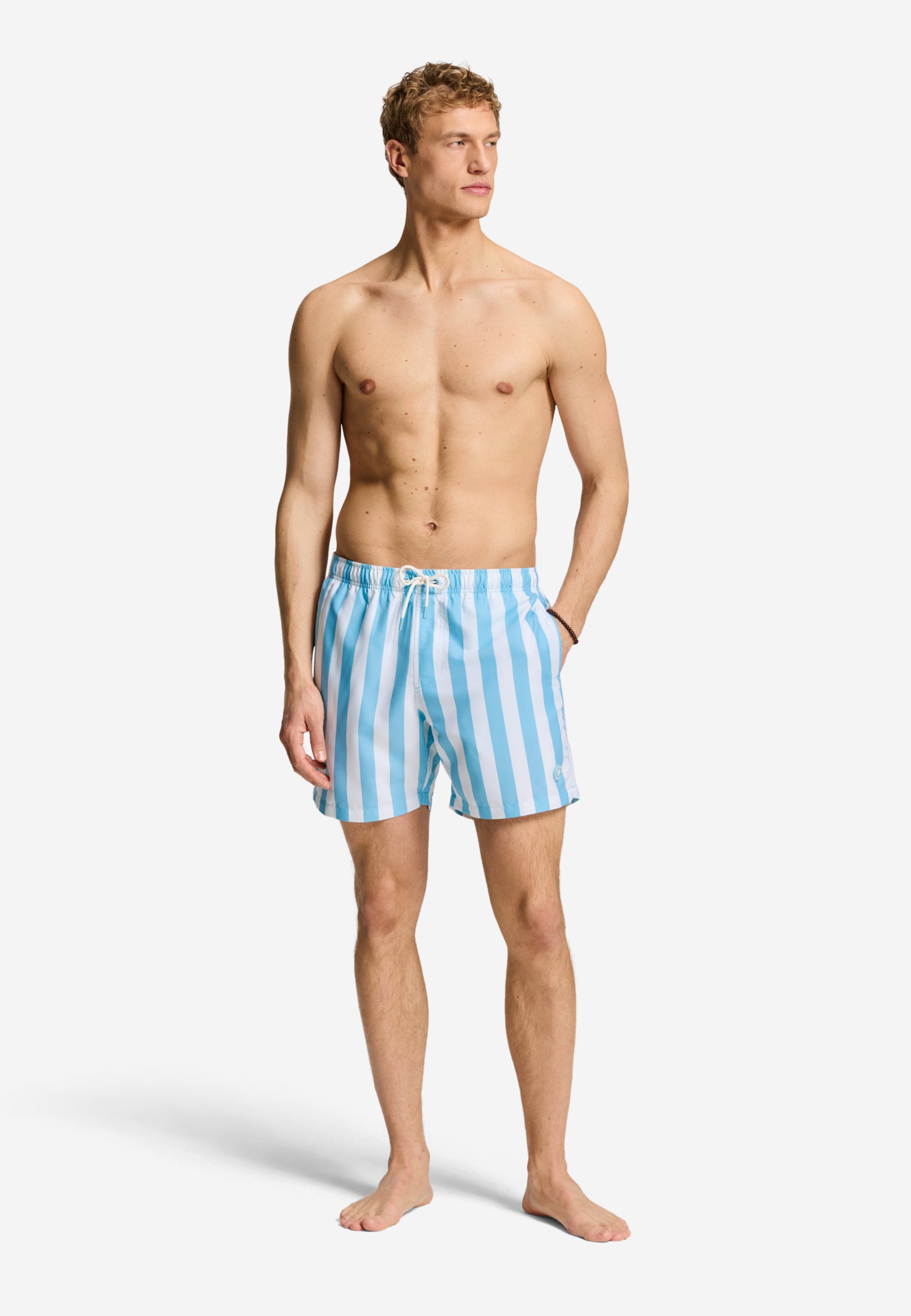 MAC zwembroek broad stripe | blue sky