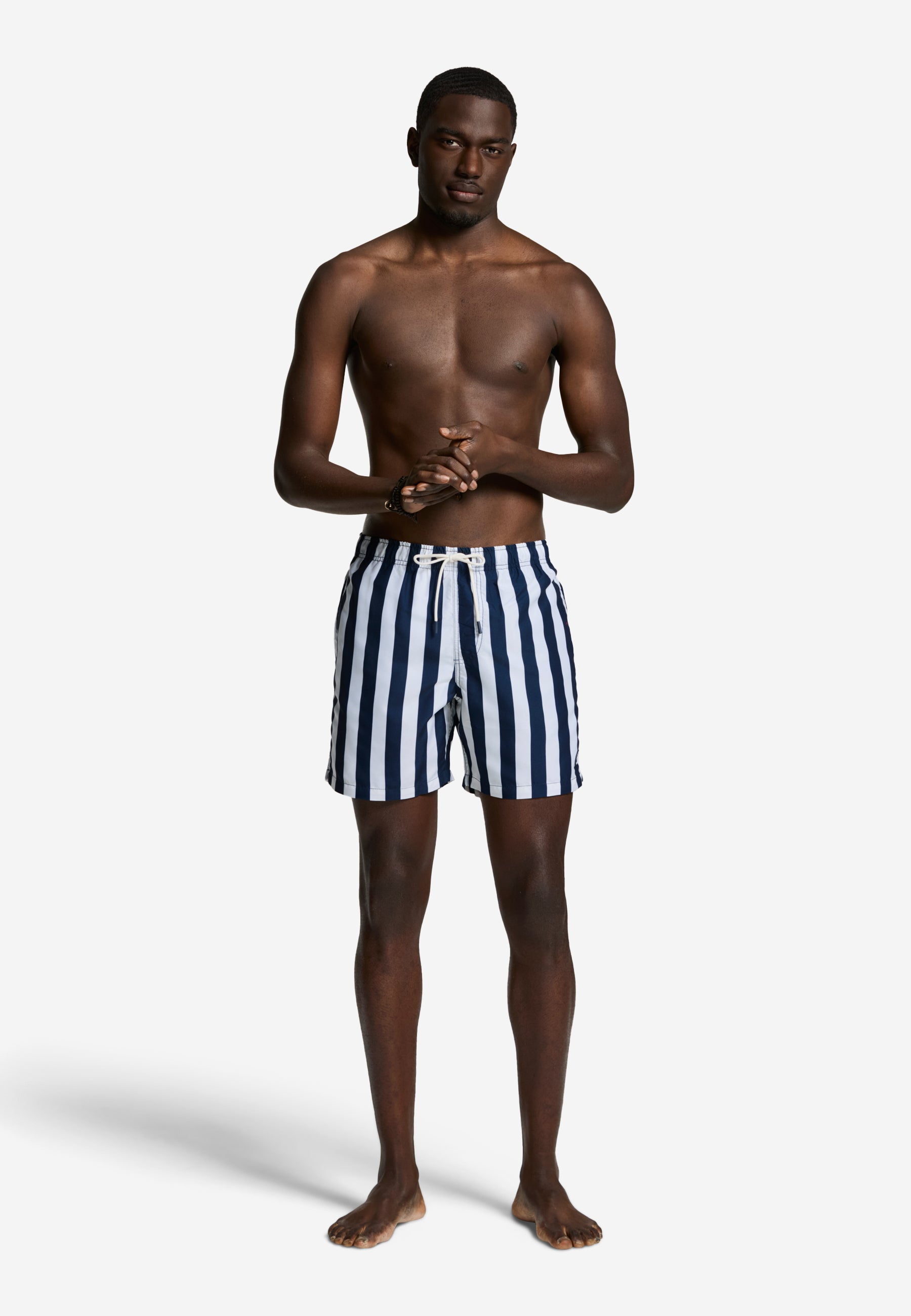 MAC zwembroek broad stripe | dark navy