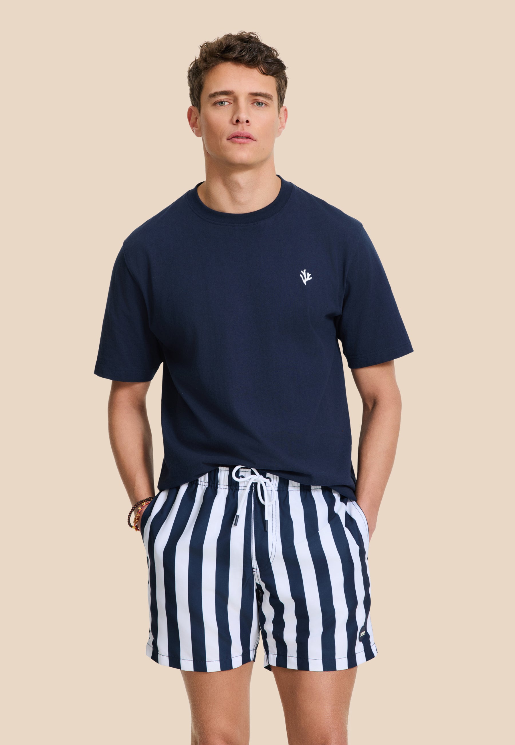 MAC swim shorts broad stripe | dark navy