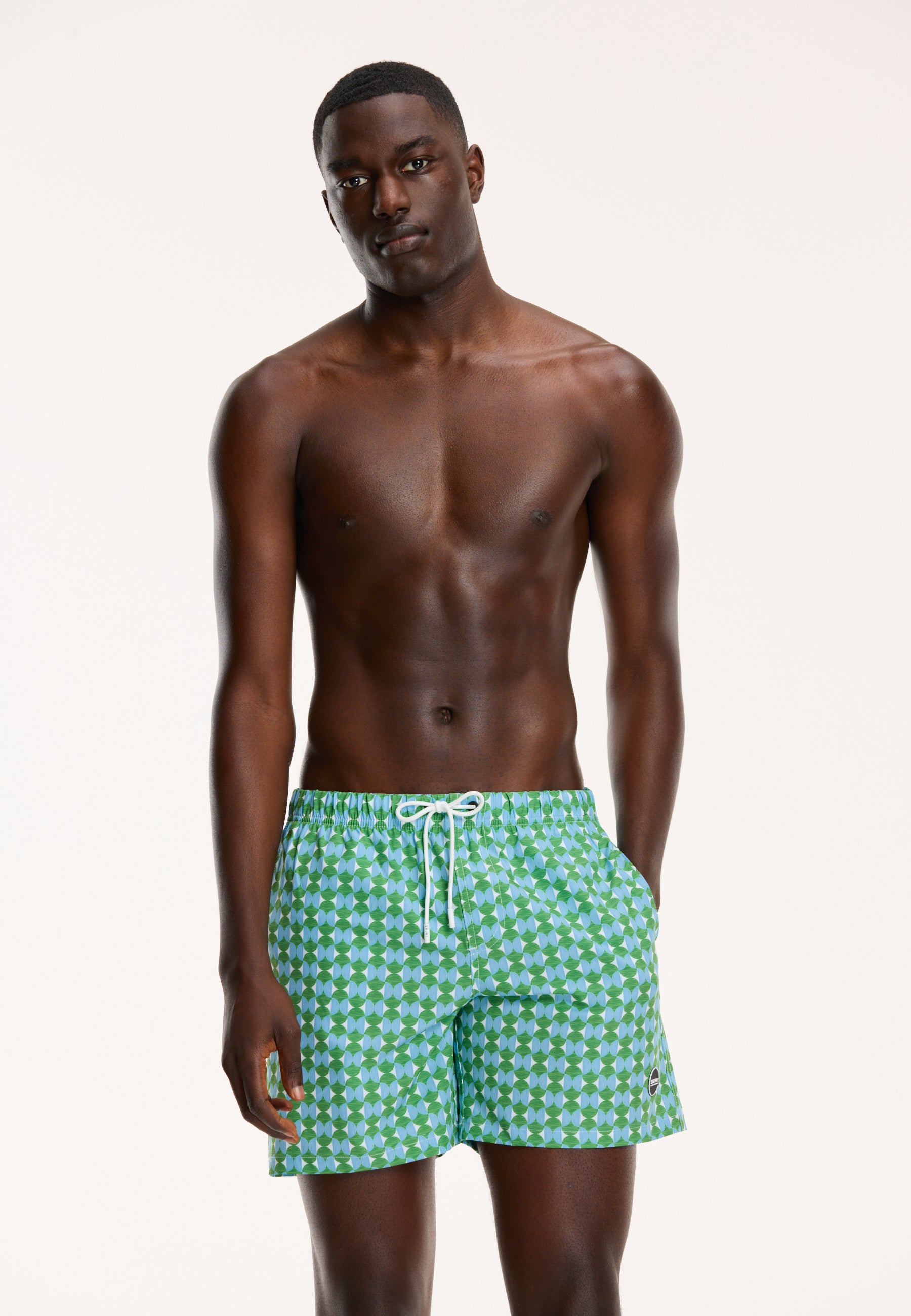 Mens patterned swim shorts on sale