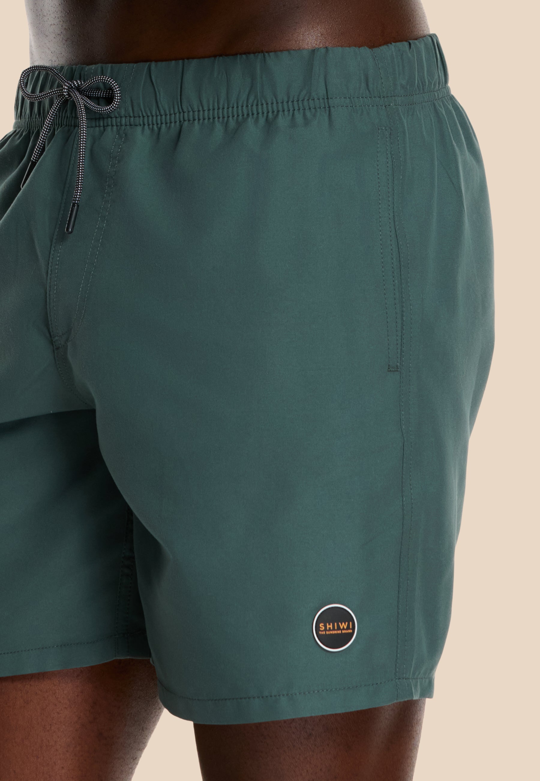 MIKE swim shorts solid | smokey green
