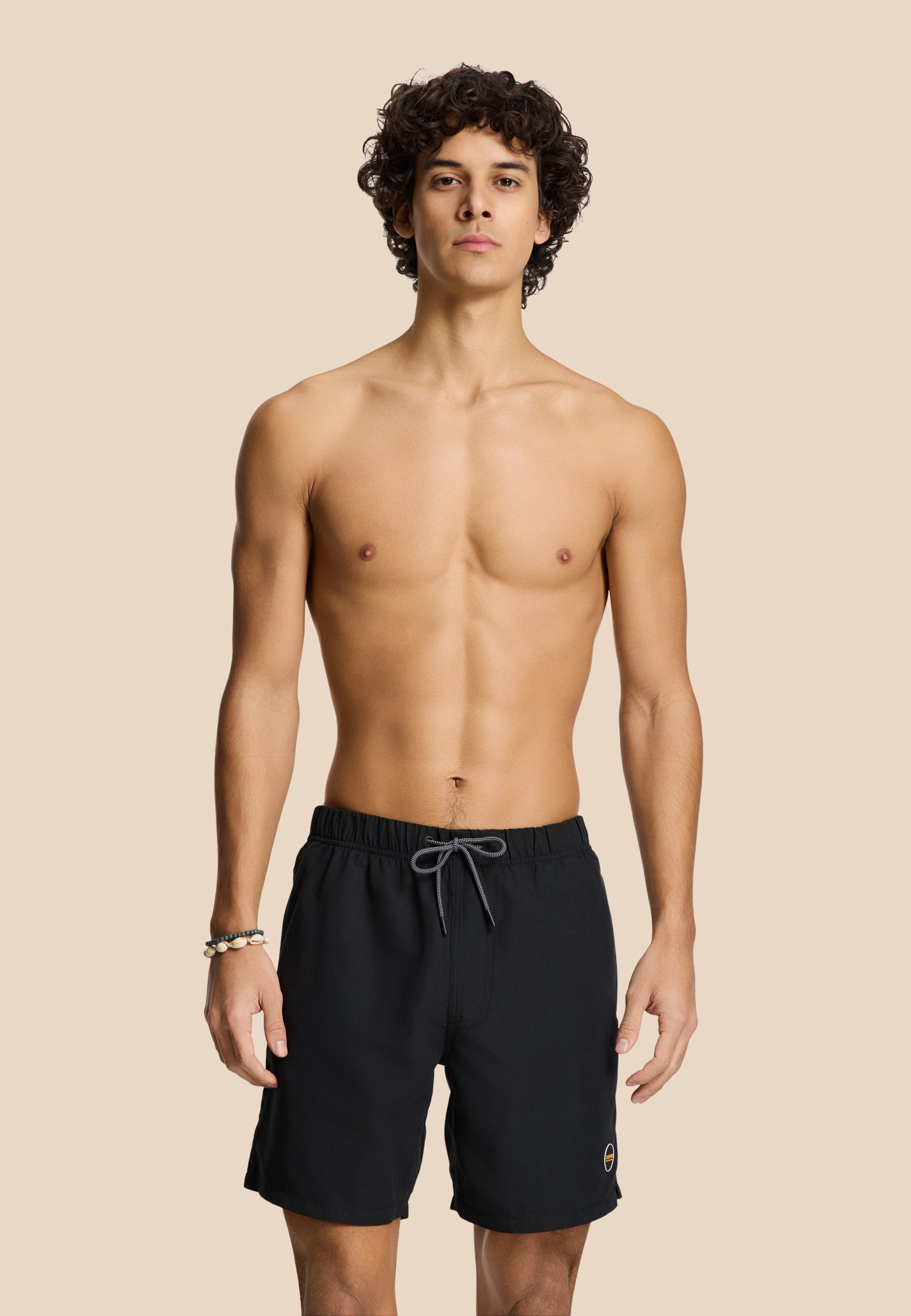 MIKE swim shorts solid | black - Shiwi