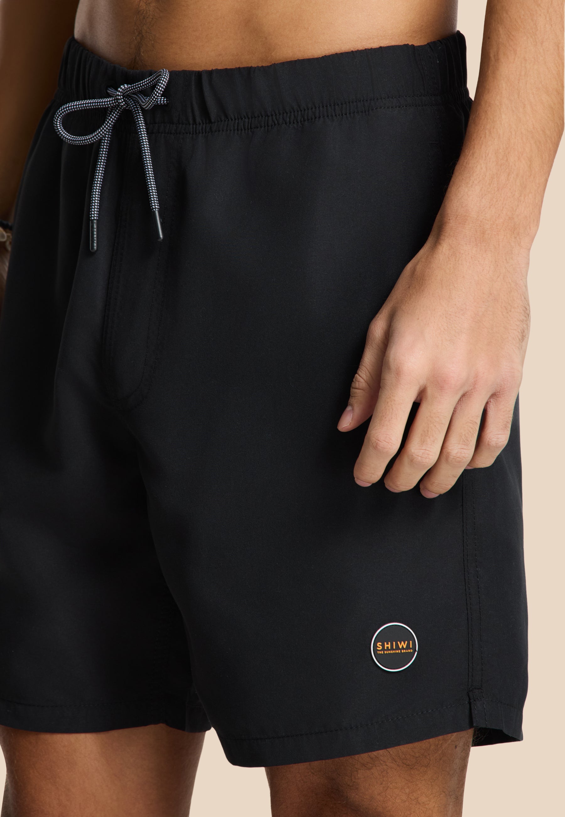 MIKE swim shorts solid | black - Shiwi