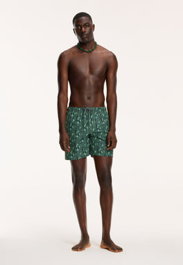 men swim shorts abstract jungle