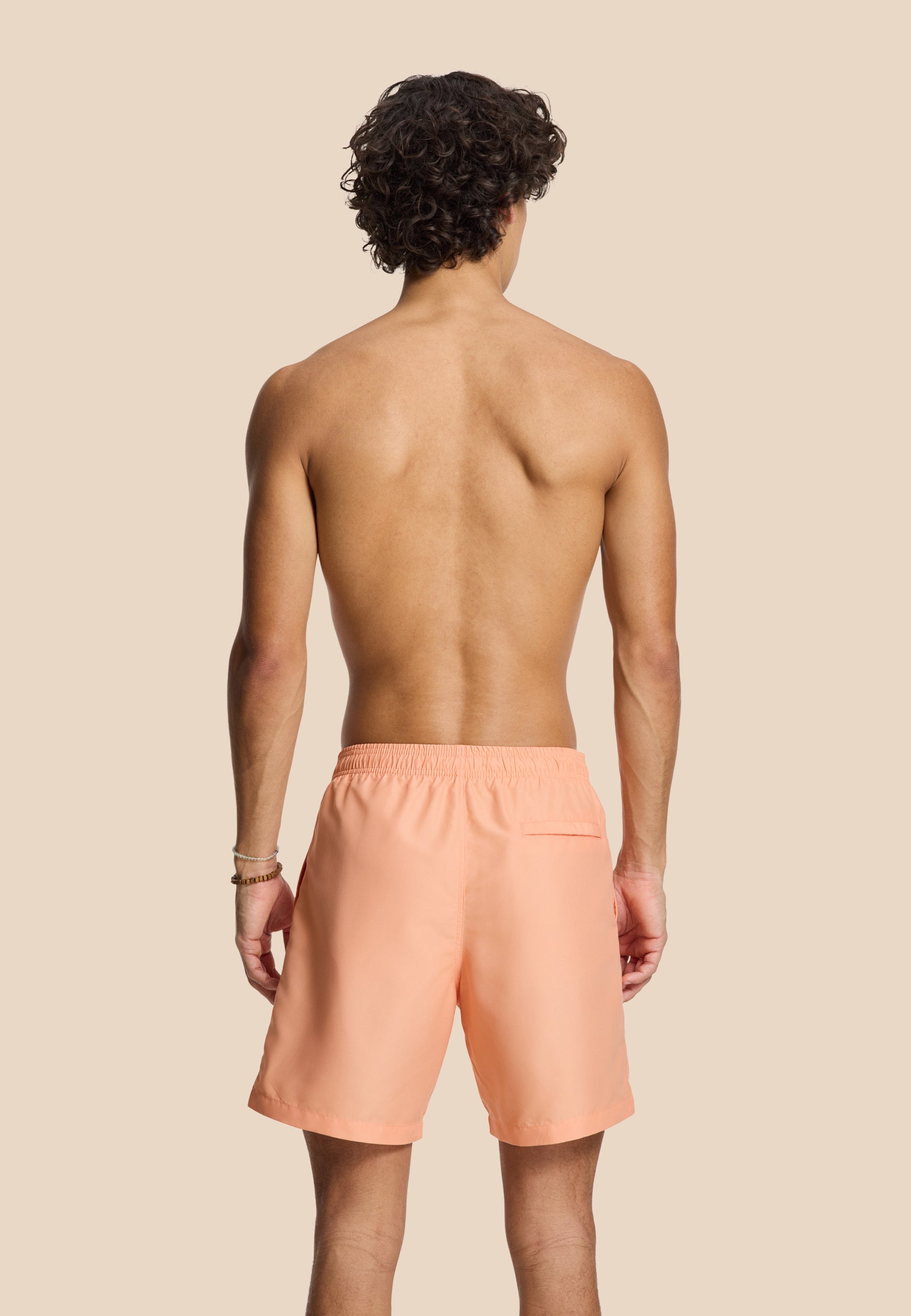 MIKE swim shorts solid | orange sun