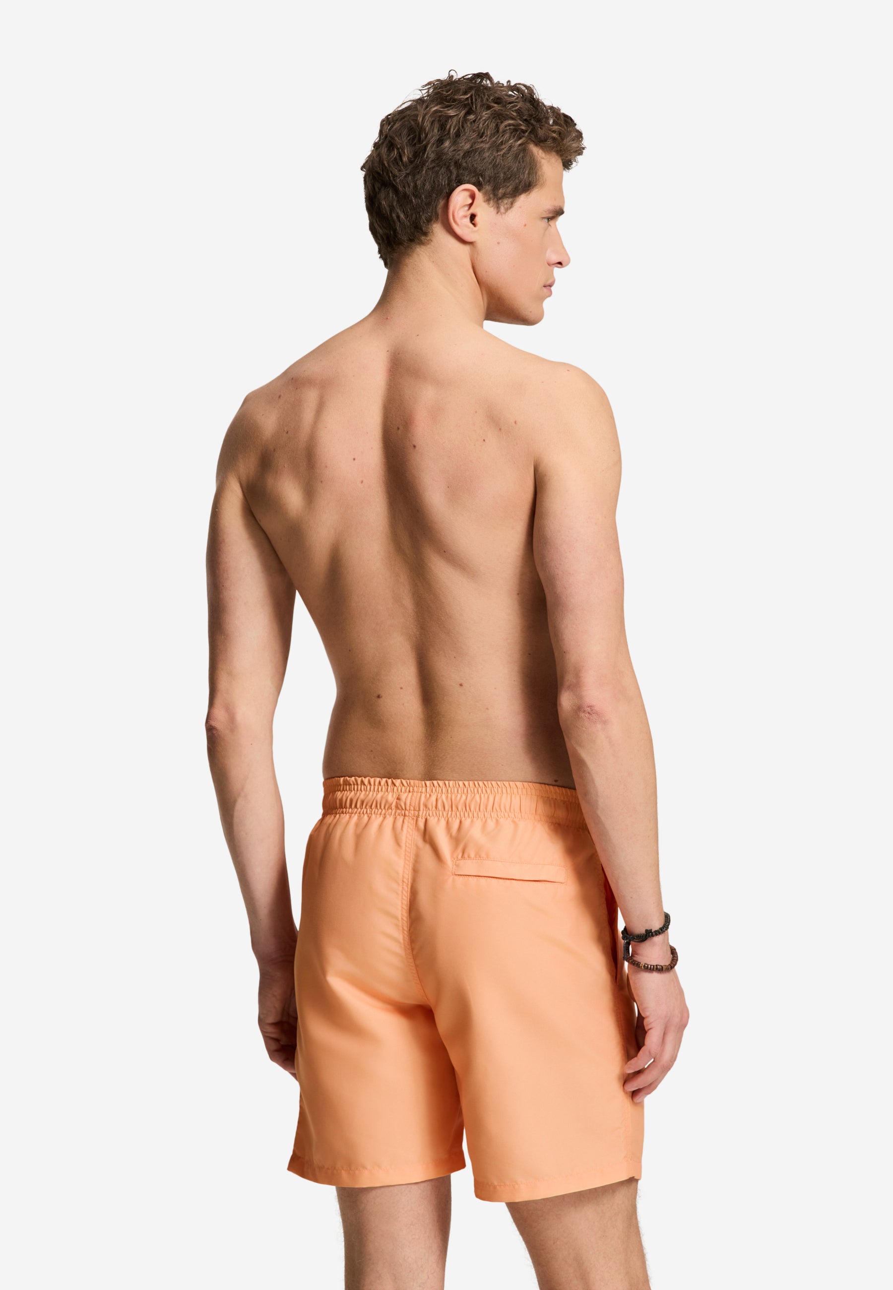 MIKE swim shorts solid | orange sun