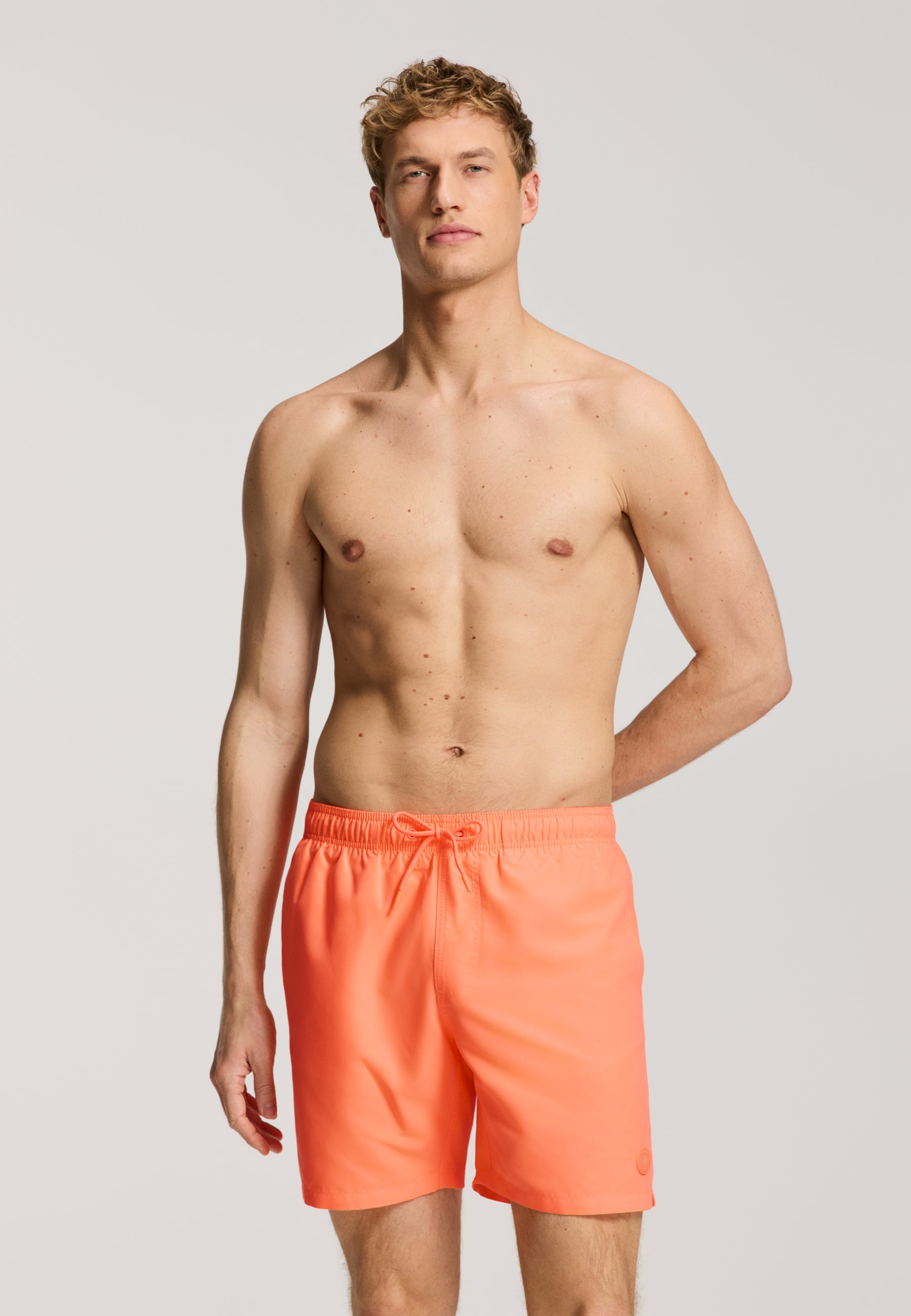 MIKE zwembroek effen | orange neon