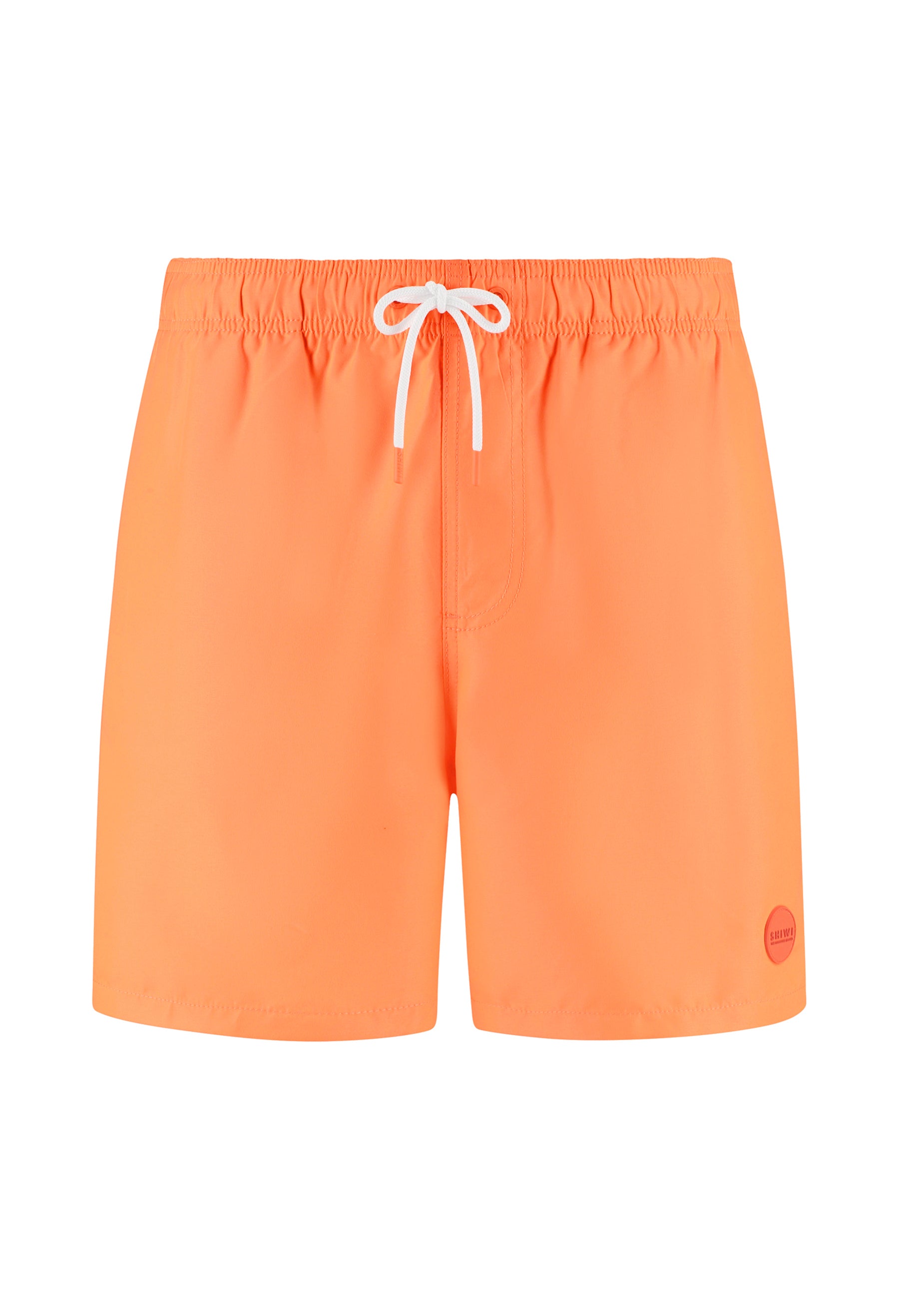 MIKE swim shorts solid | orange neon