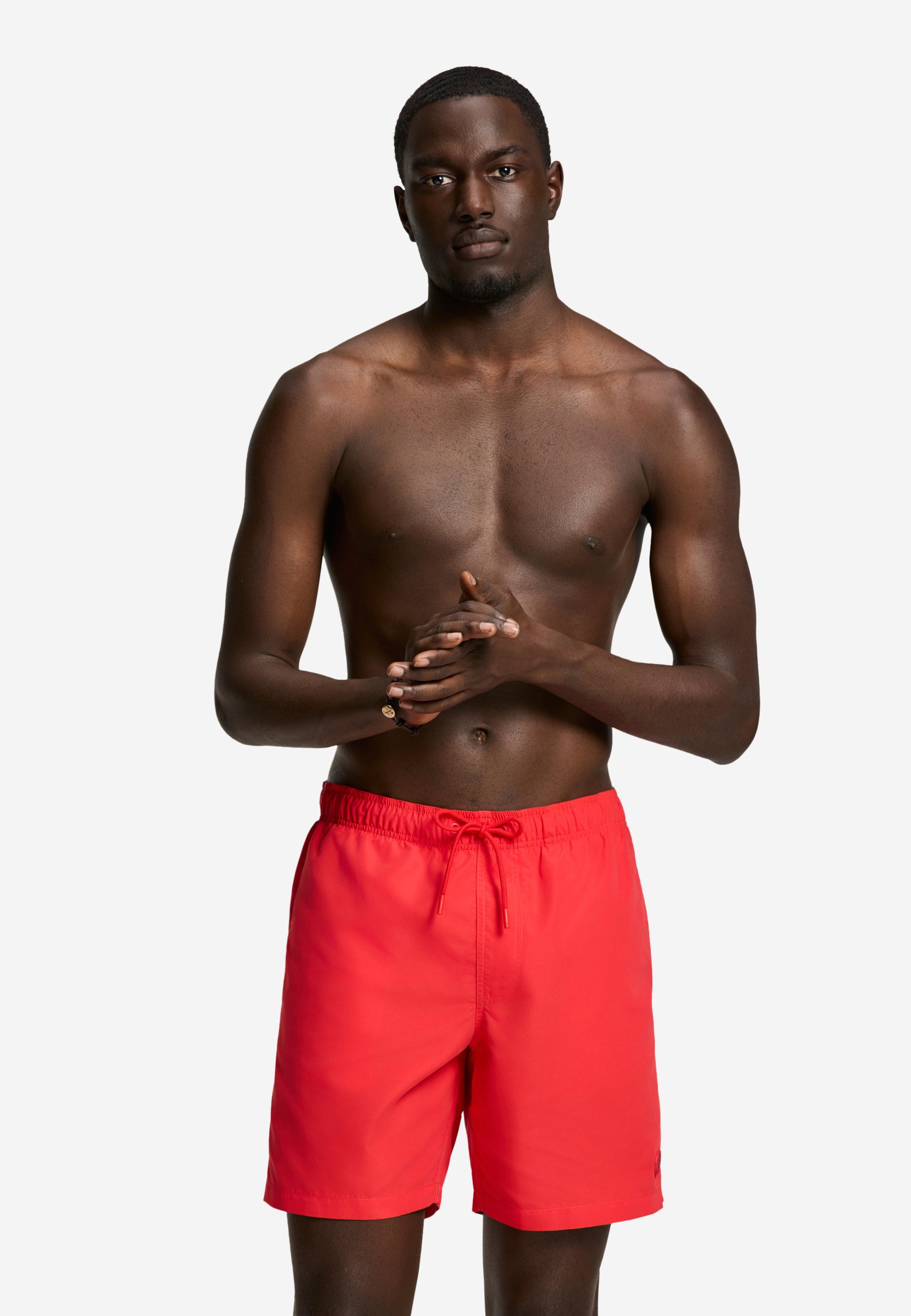 MIKE zwembroek effen | red hibiscus