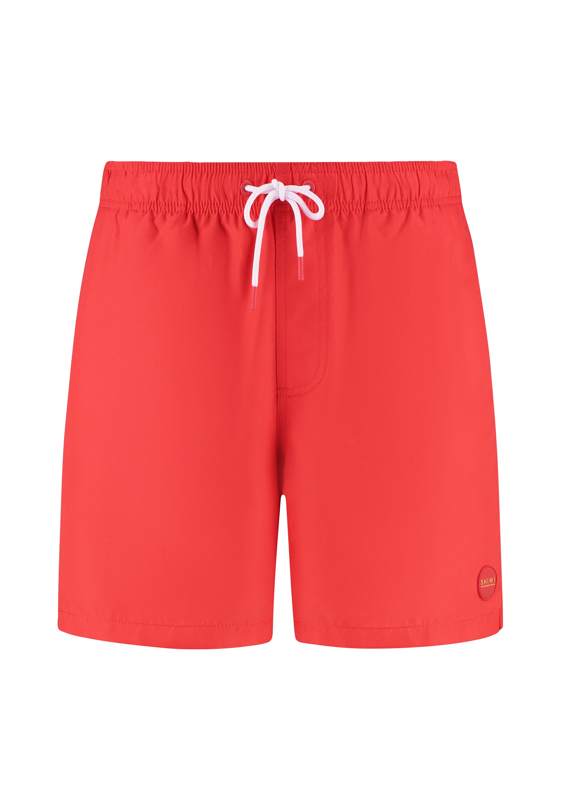 MIKE swim shorts solid | red hibiscus