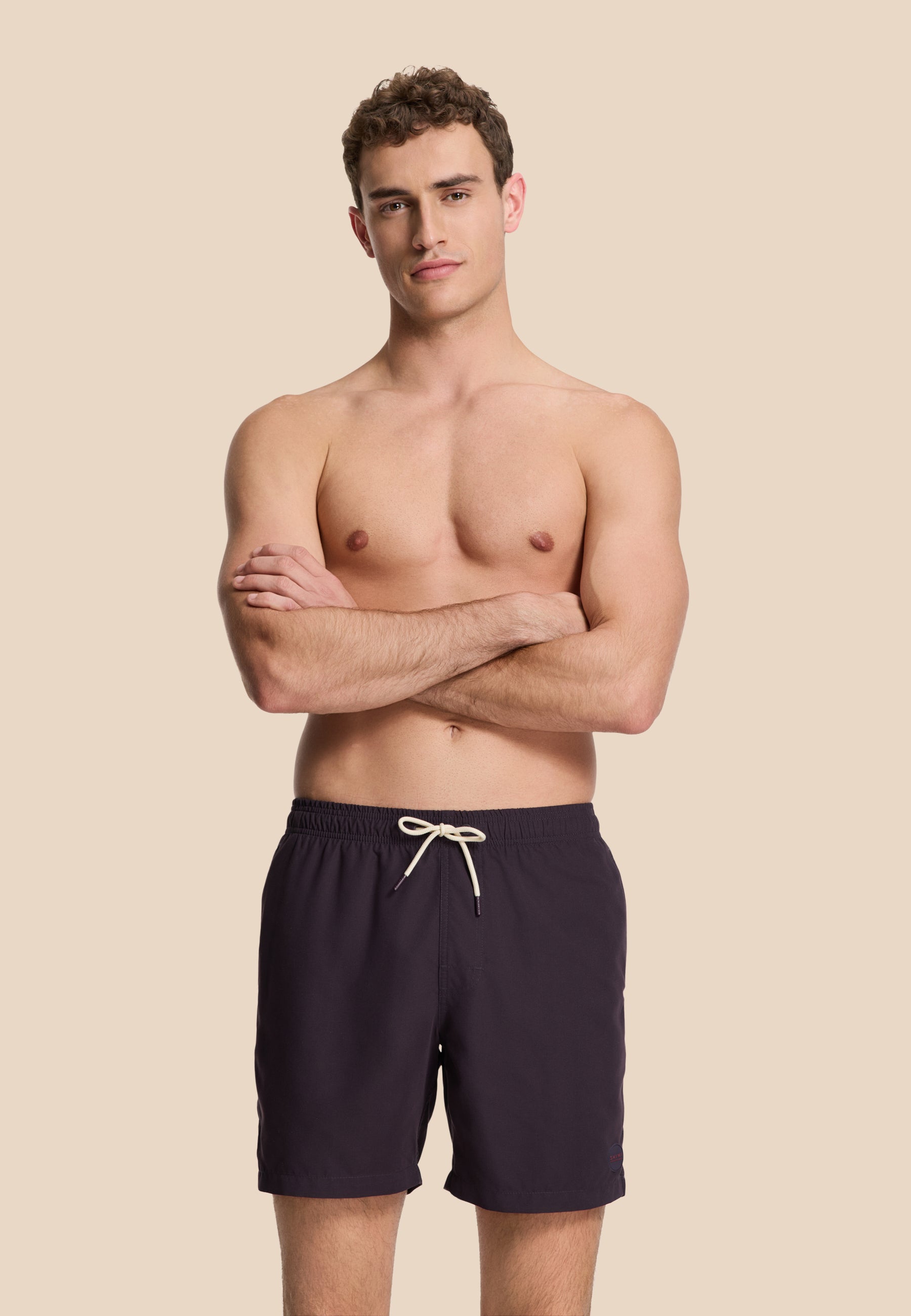 MIKE swim shorts solid | purple rock