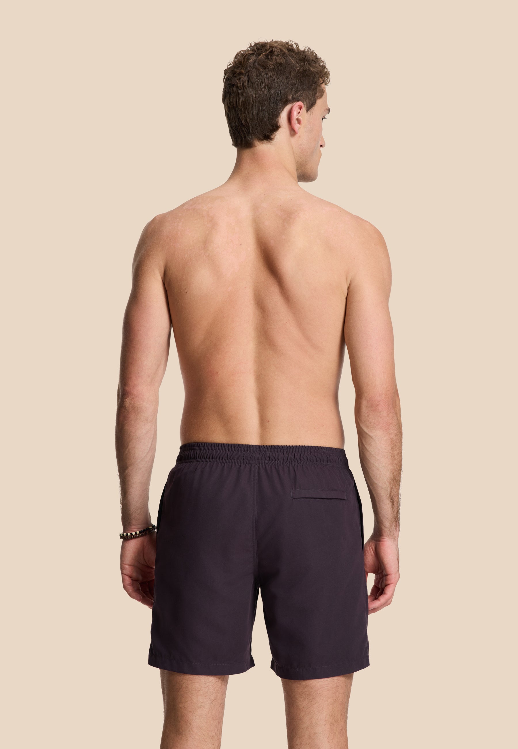 MIKE swim shorts solid | purple rock