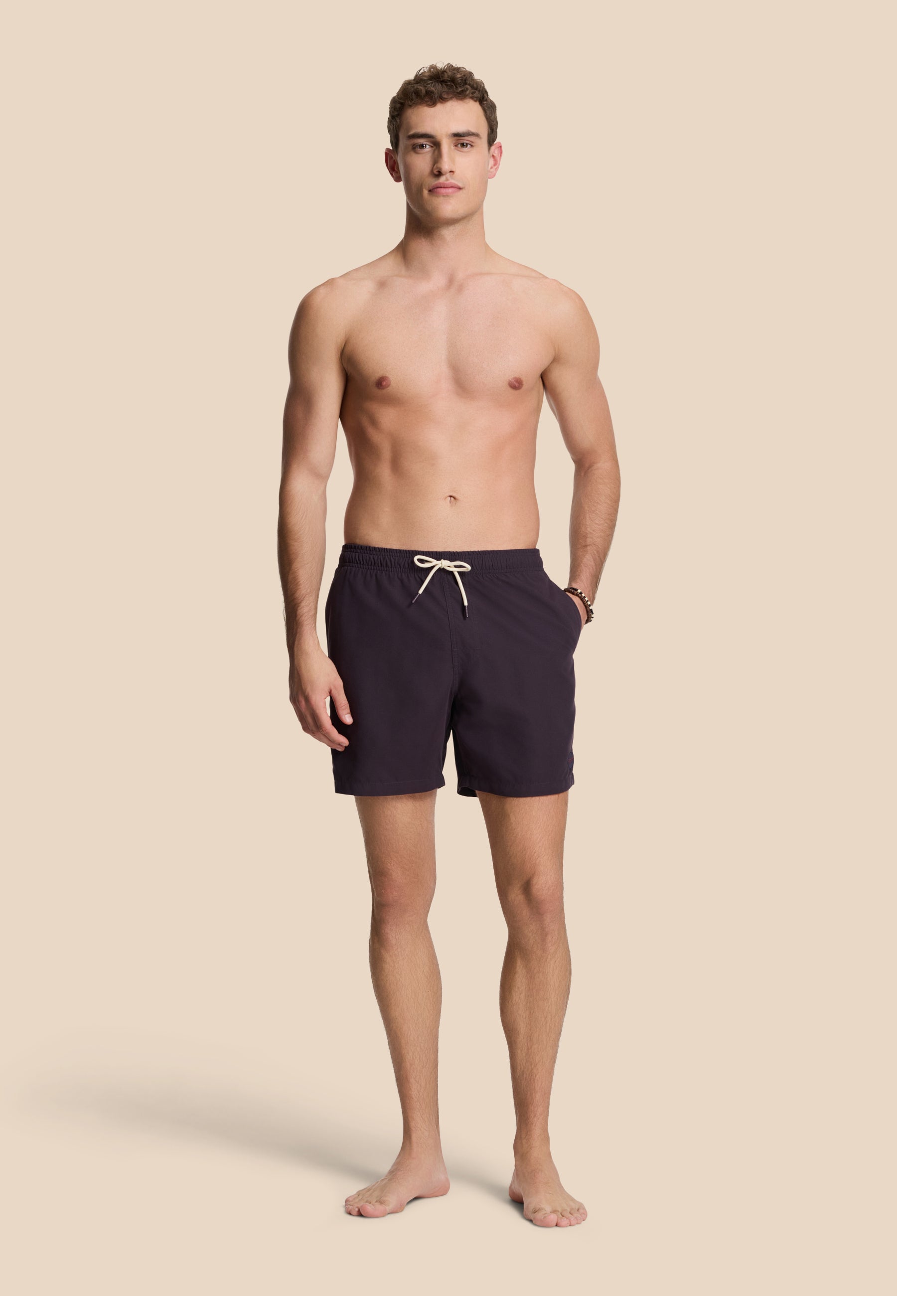 MIKE swim shorts solid | purple rock
