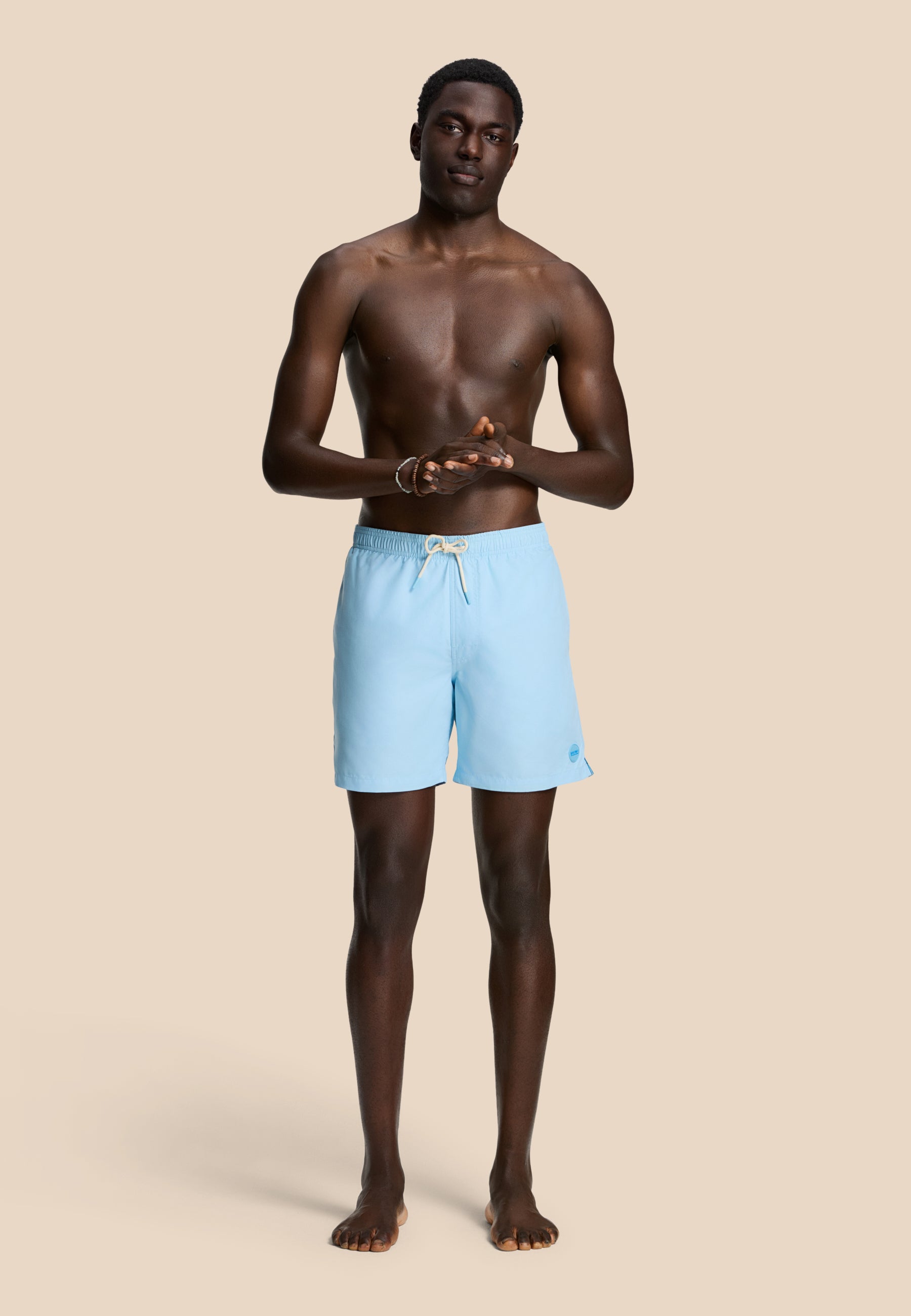MIKE swim shorts solid | blue sky