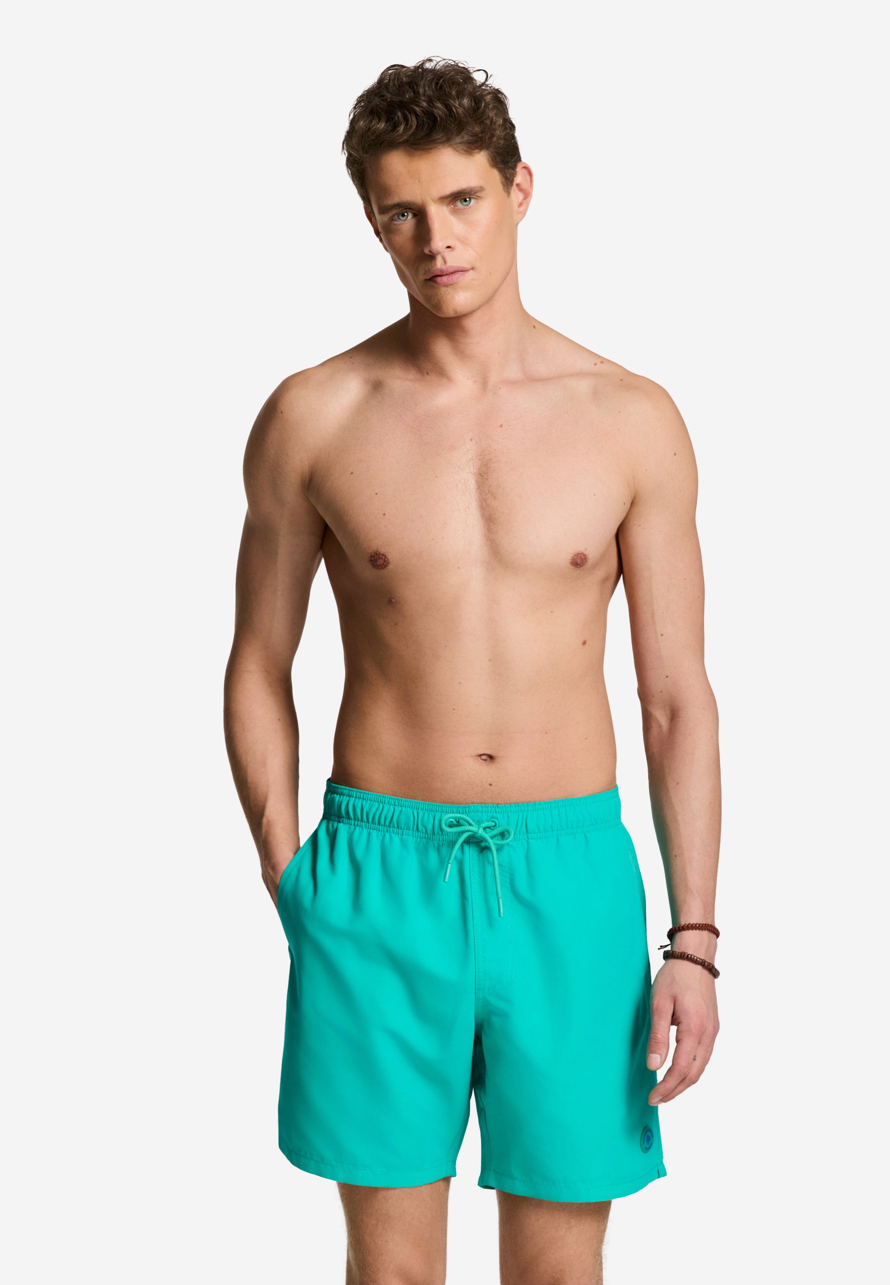 MIKE zwembroek effen | blue lagoon