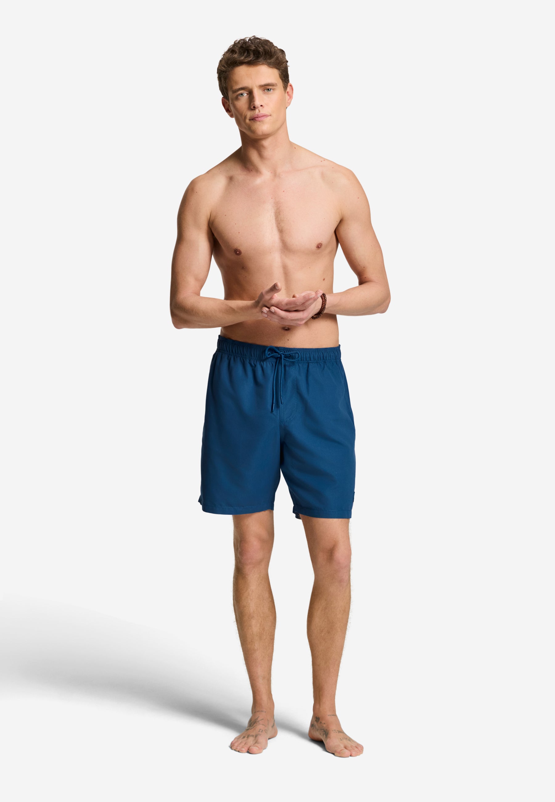 MIKE swim shorts solid | blue slate