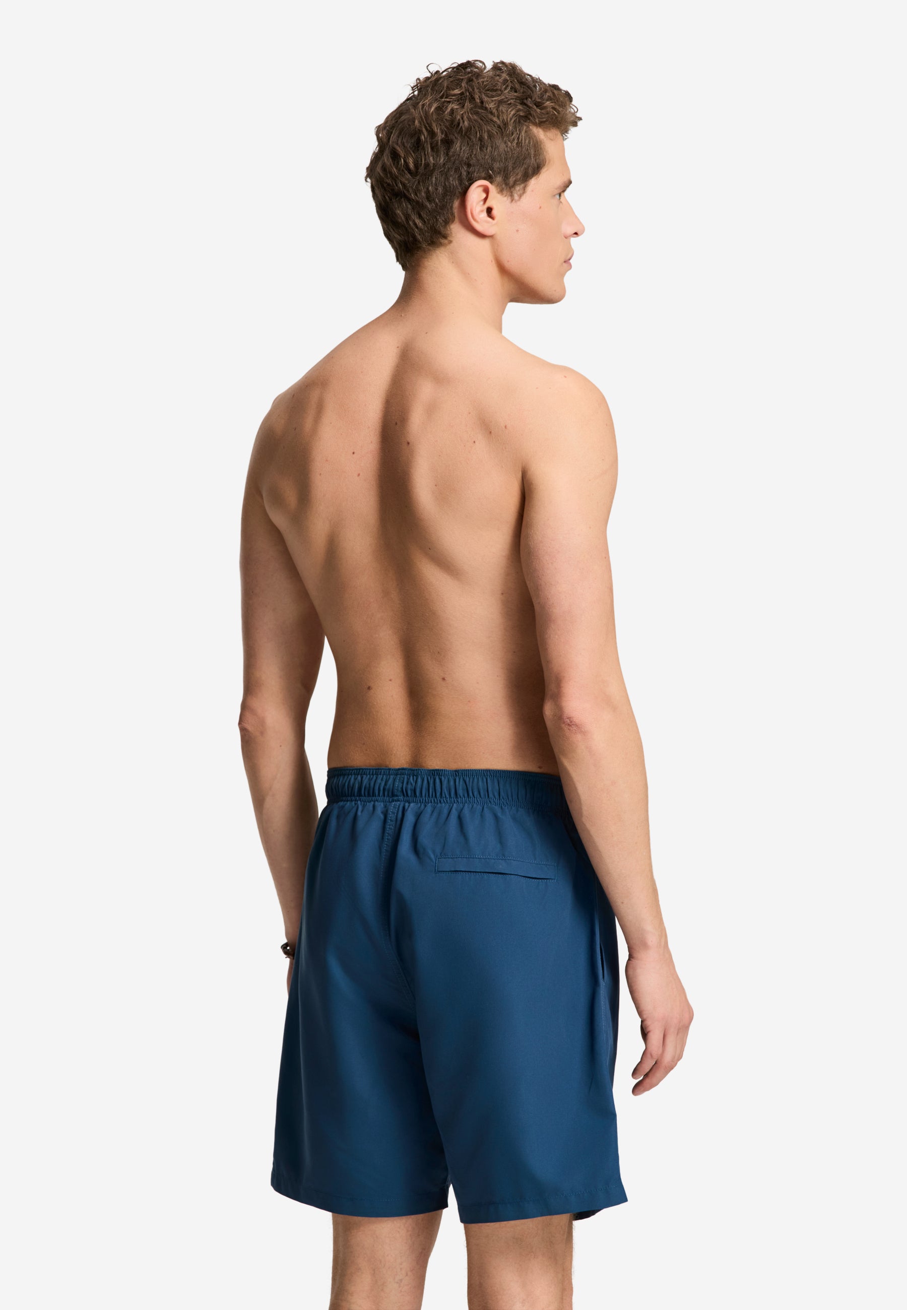 MIKE swim shorts solid | blue slate