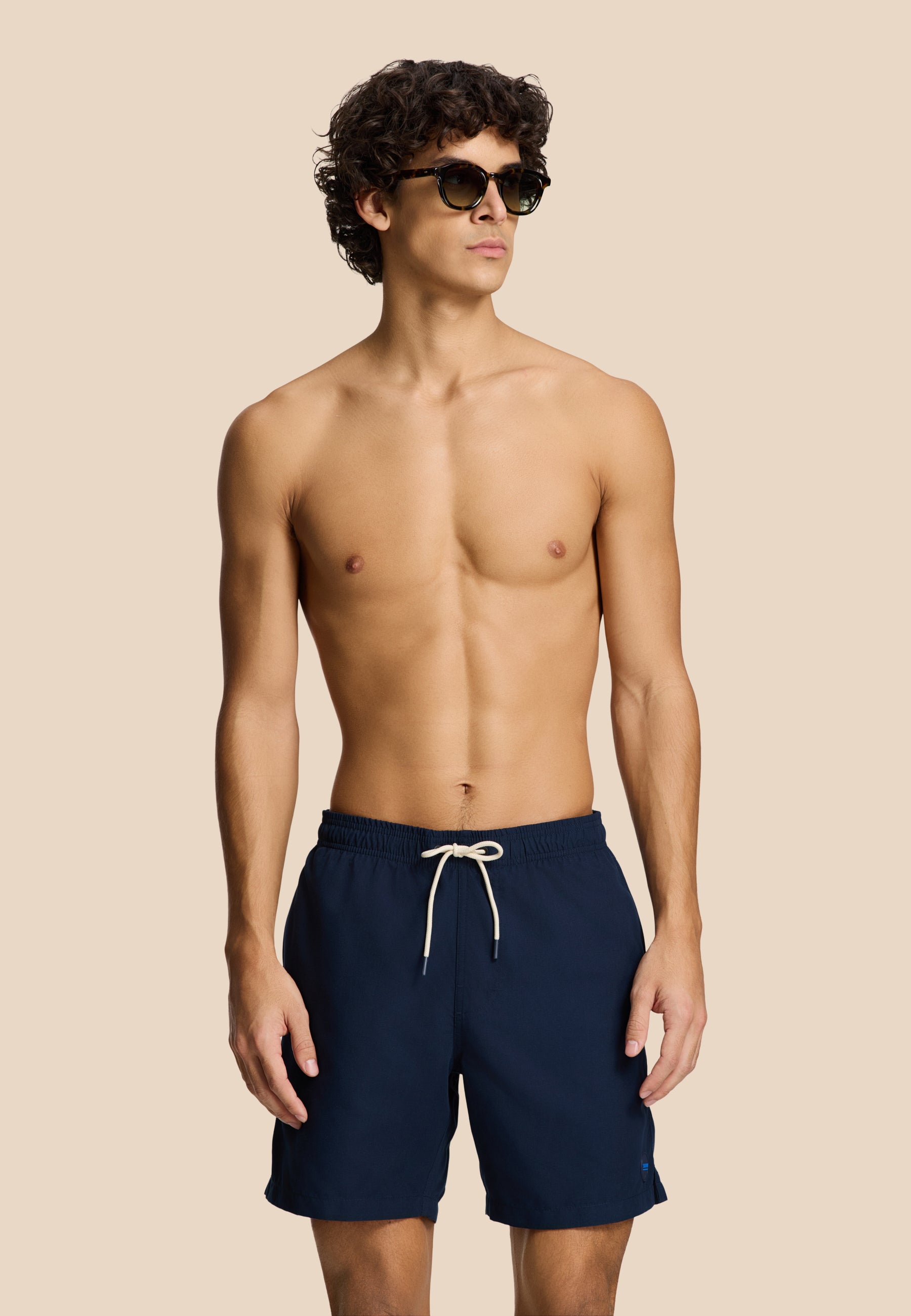 MIKE swim shorts solid | dark navy