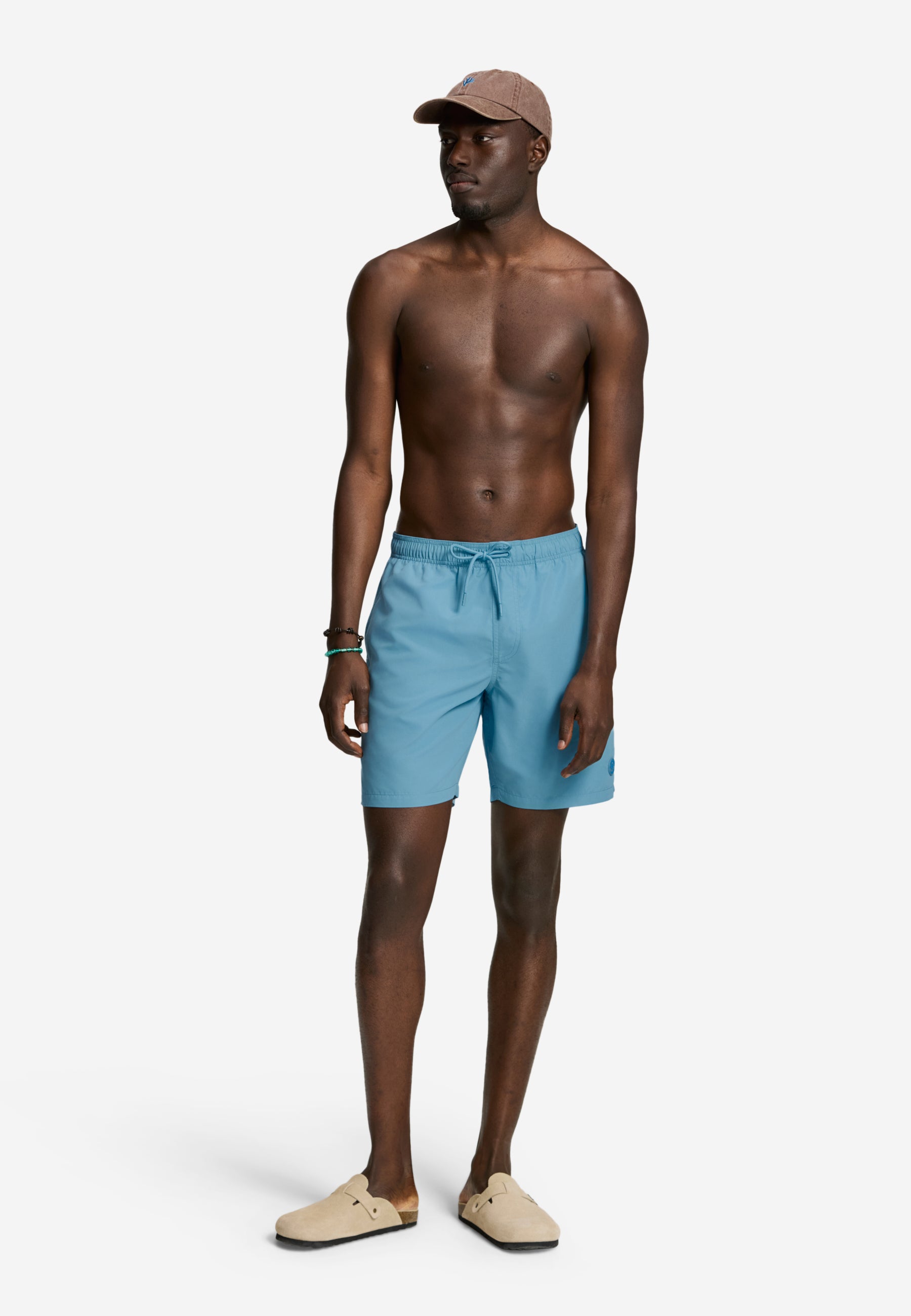 MIKE swim shorts solid | canadian blue
