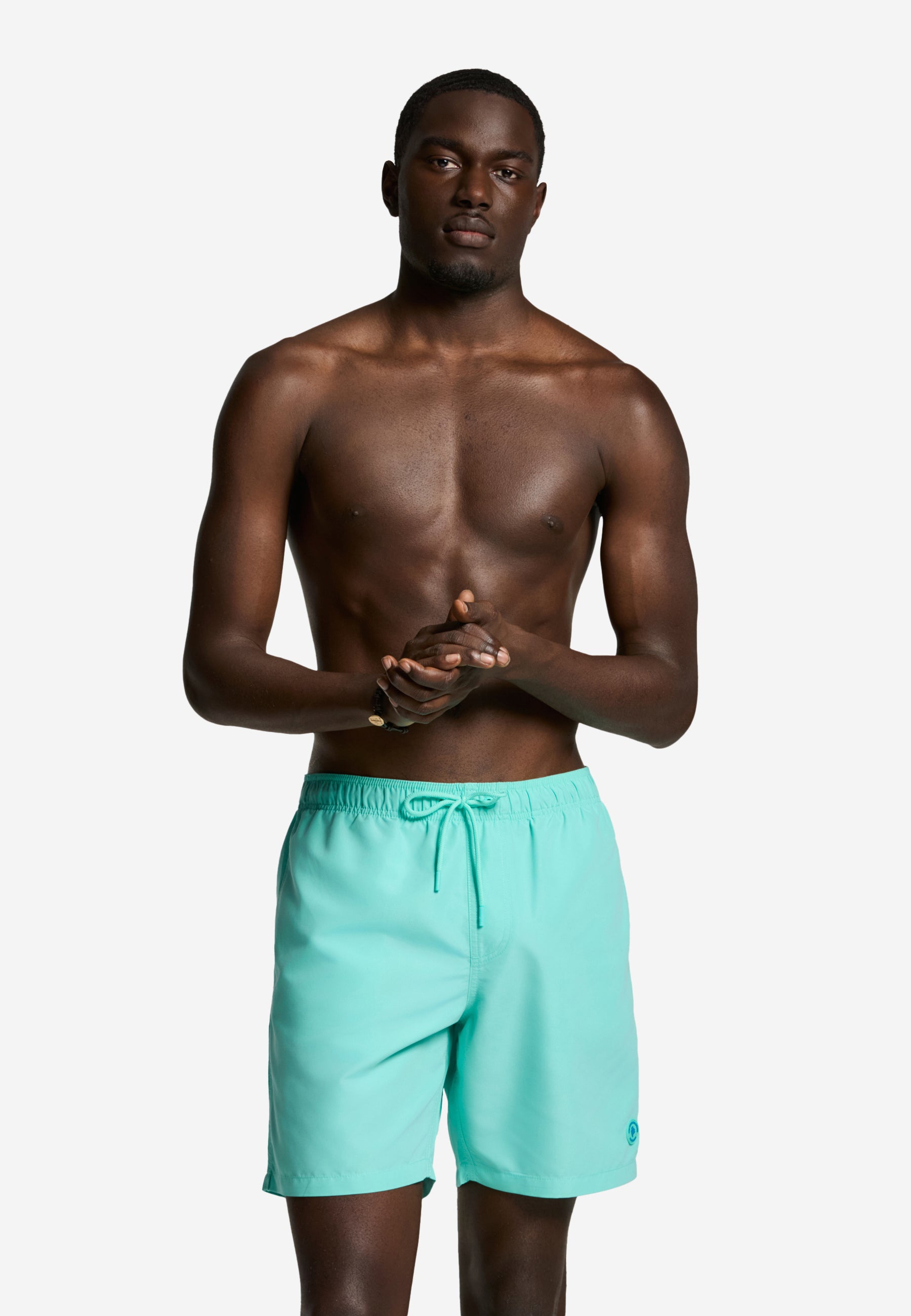 MIKE swim shorts solid | parrot blue