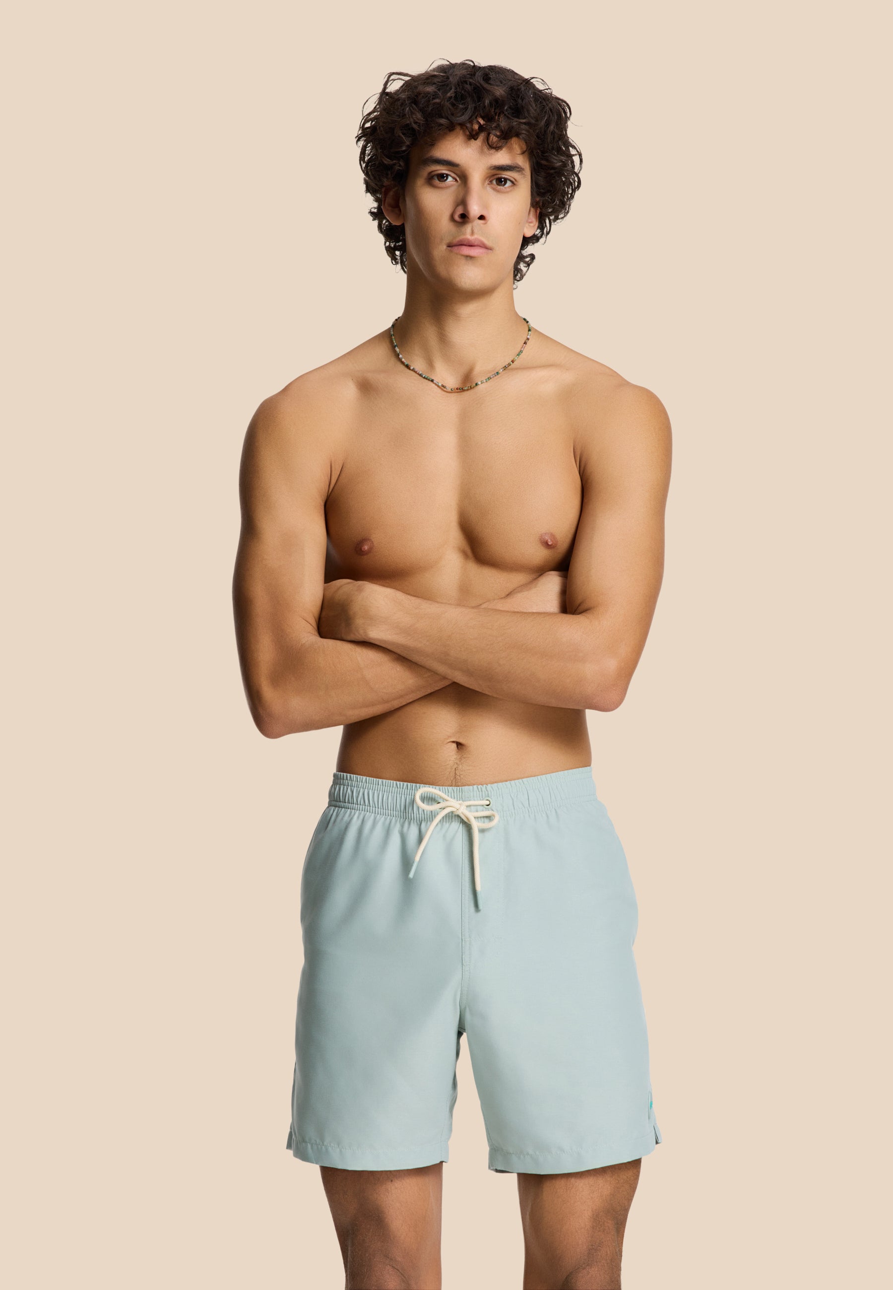 MIKE swim shorts solid | green seafoam