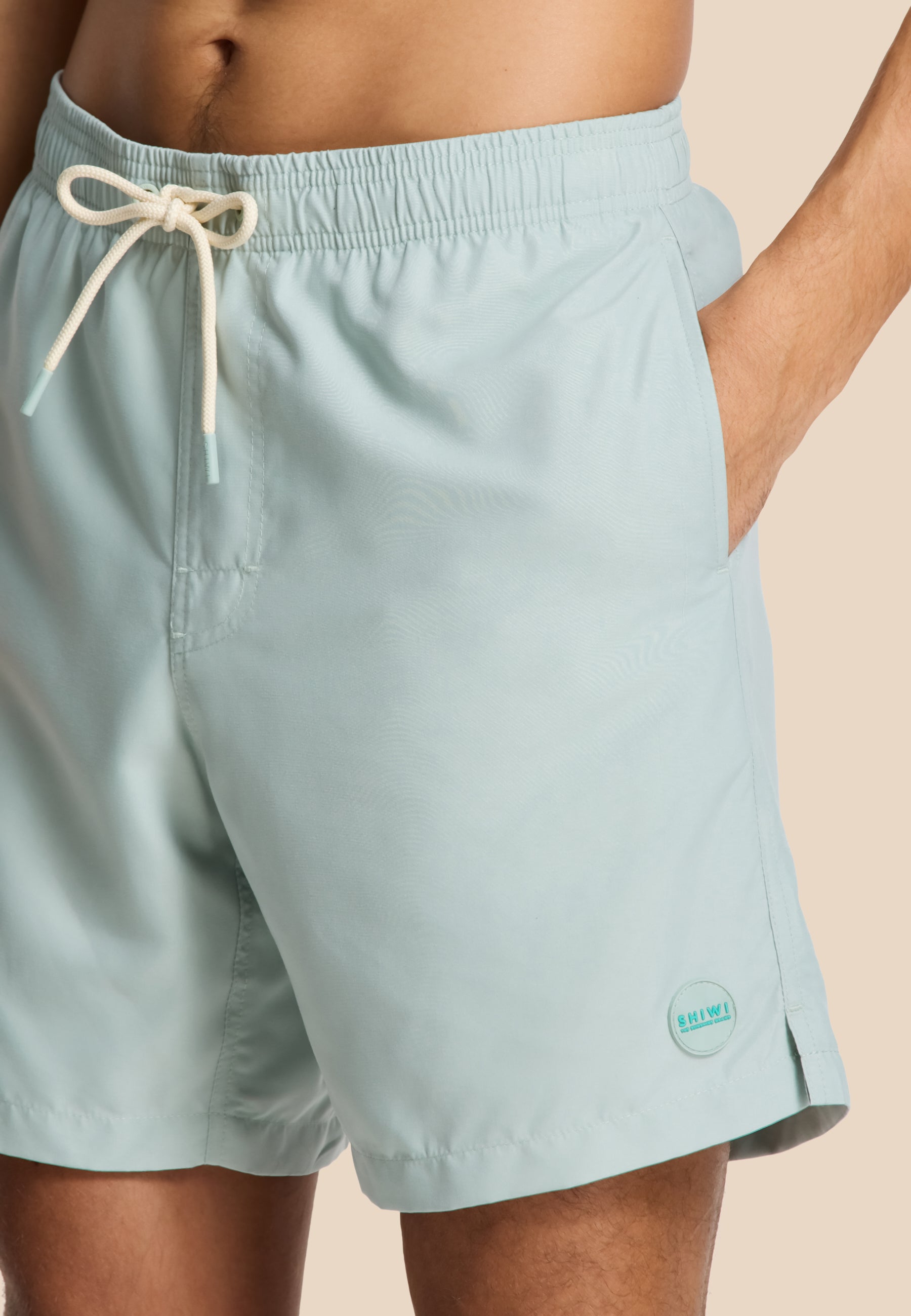 MIKE swim shorts solid | green seafoam - Shiwi
