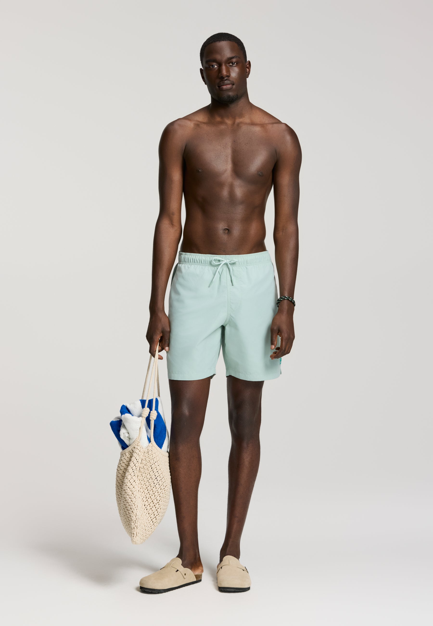 MIKE swim shorts solid | green seafoam - Shiwi