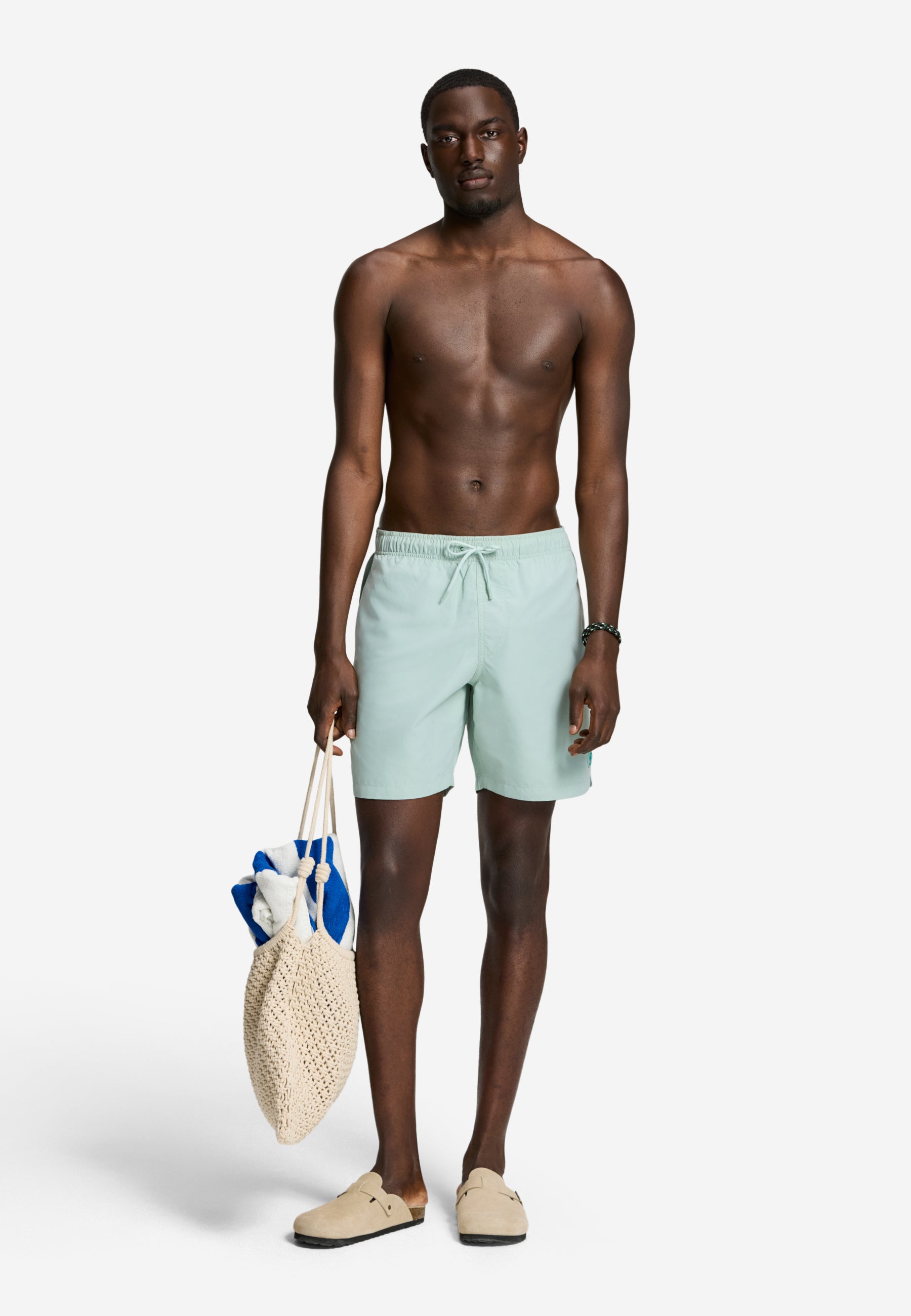 MIKE swim shorts solid | green seafoam