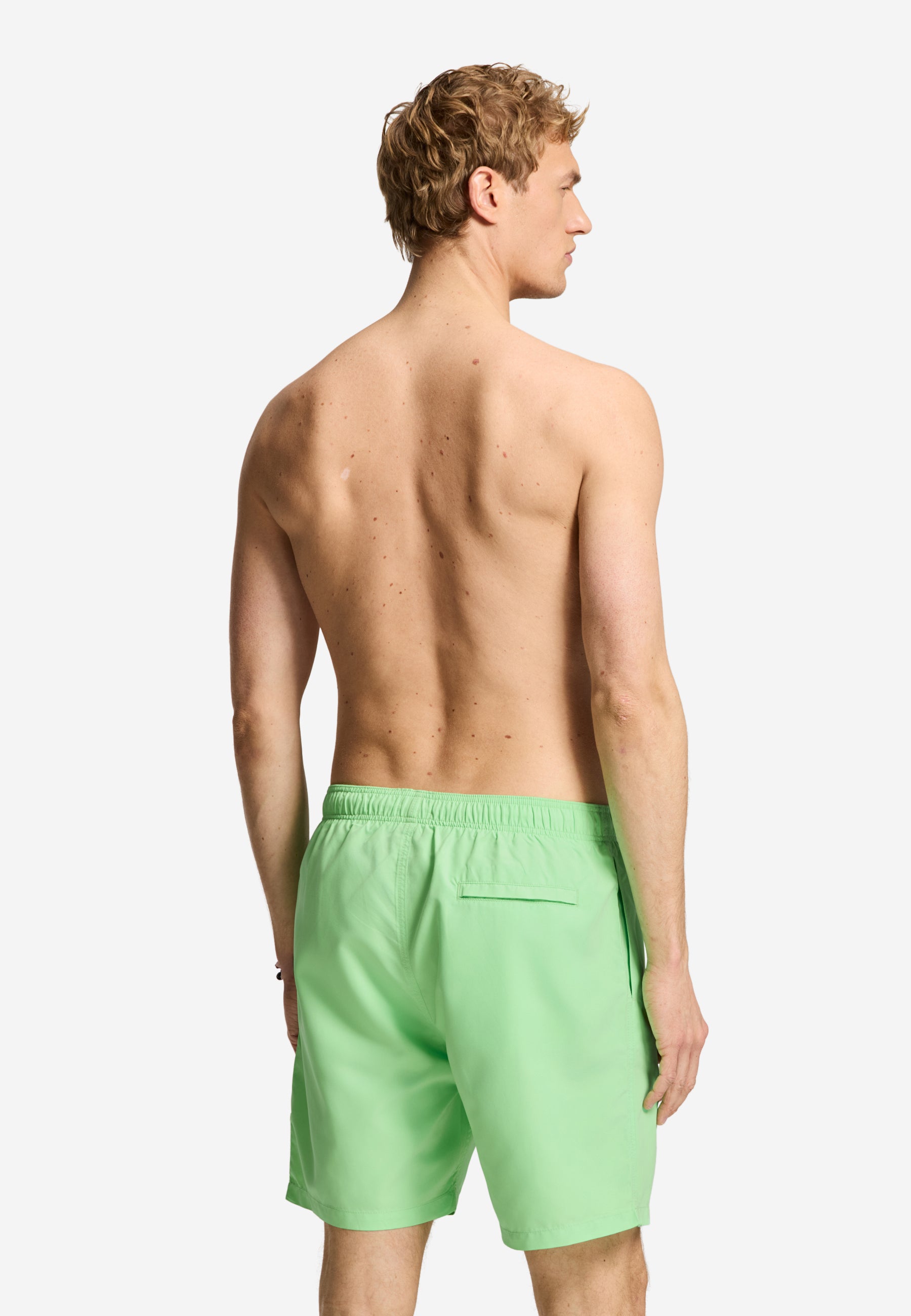 MIKE swim shorts solid | new neon green