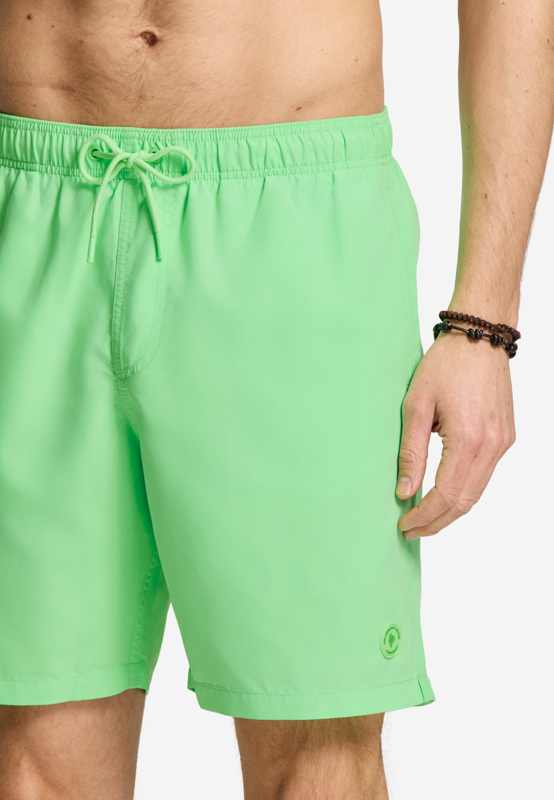 MIKE swim shorts solid | new neon green