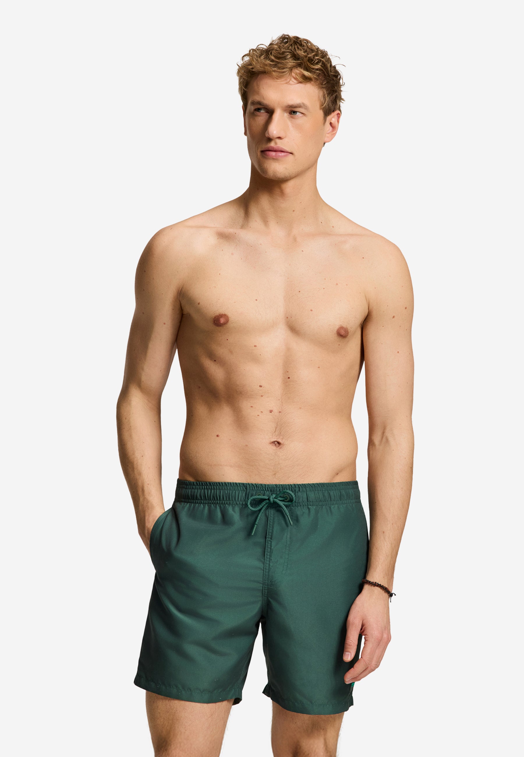 MIKE zwembroek effen | green leaf