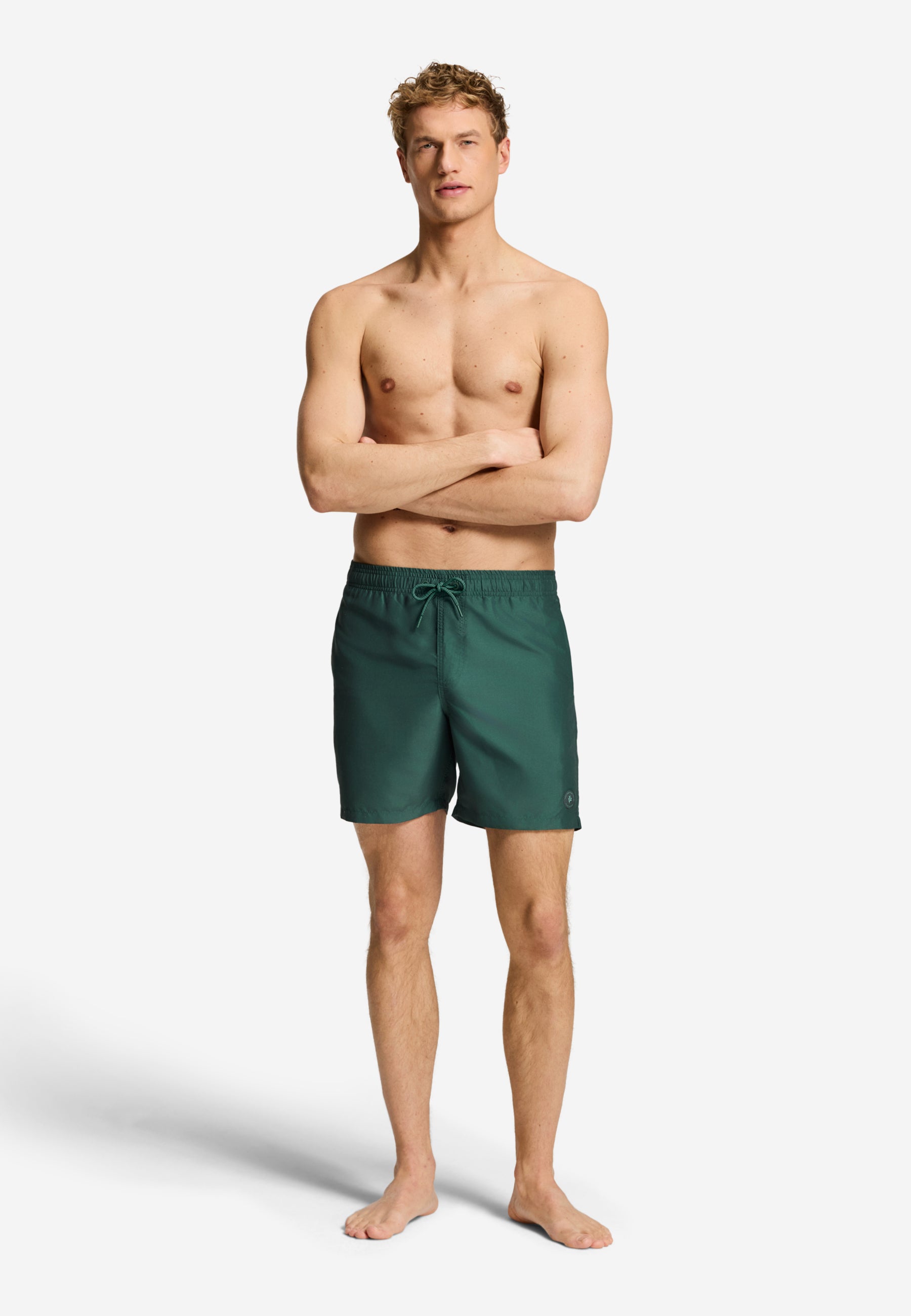 MIKE zwembroek effen | green leaf