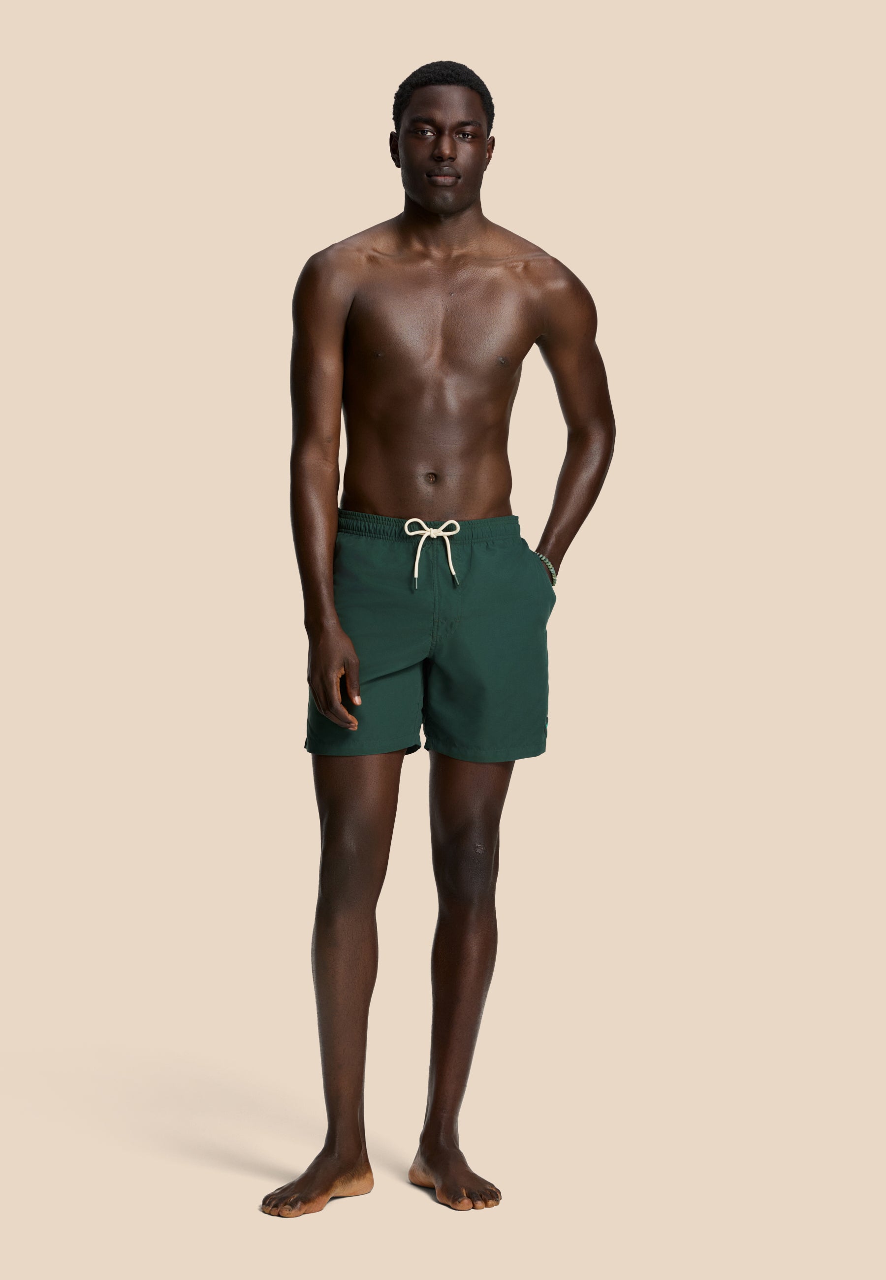 MIKE zwembroek effen | green leaf