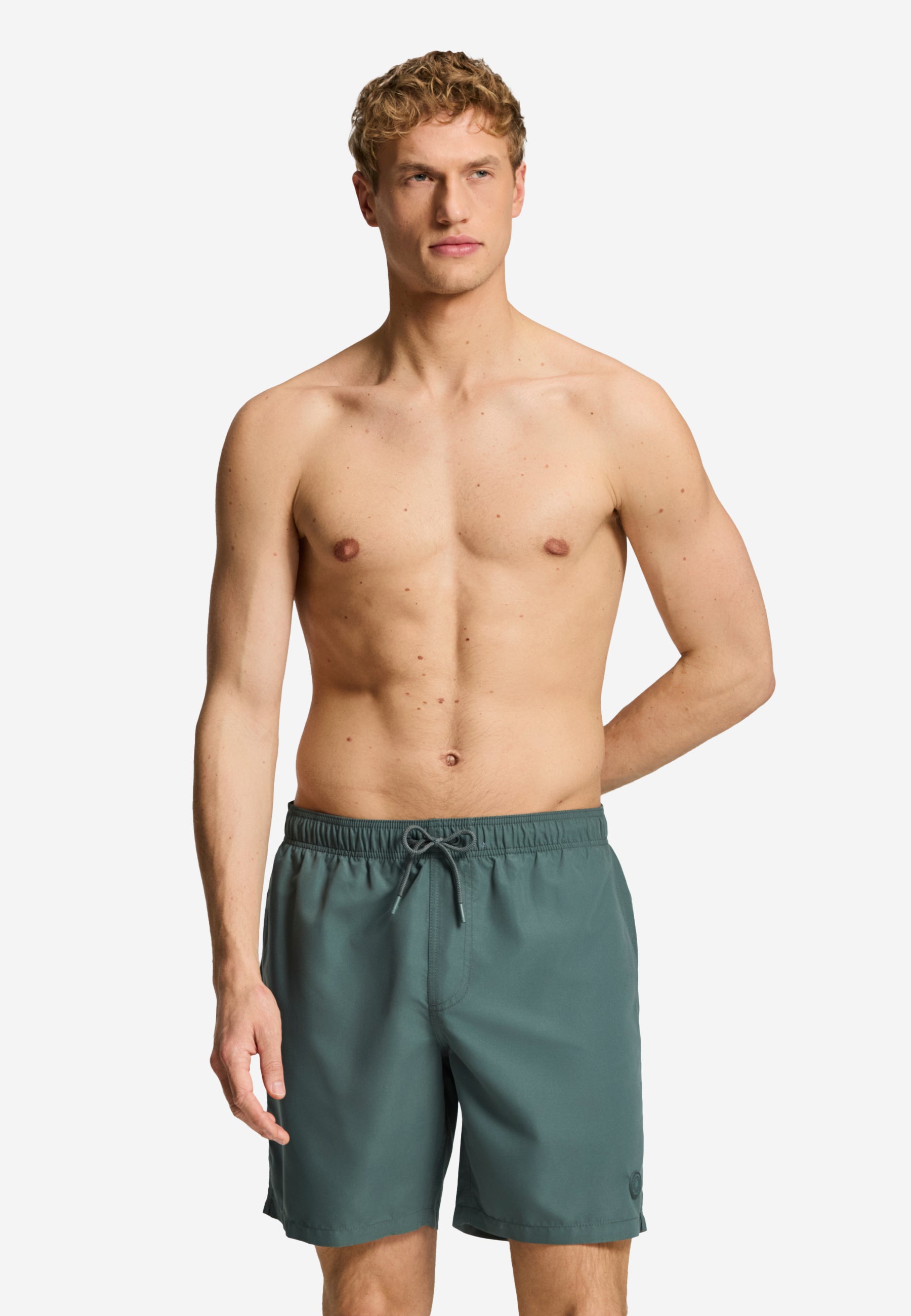 MIKE zwembroek effen | green smokey
