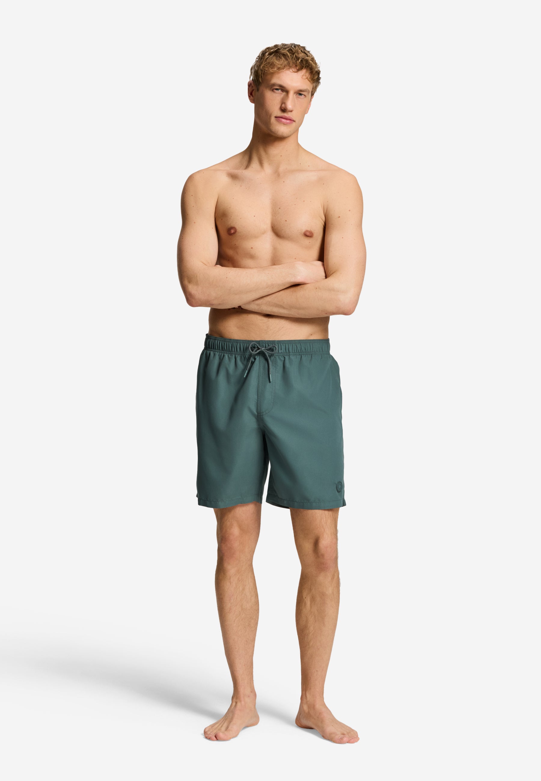 MIKE zwembroek effen | green smokey