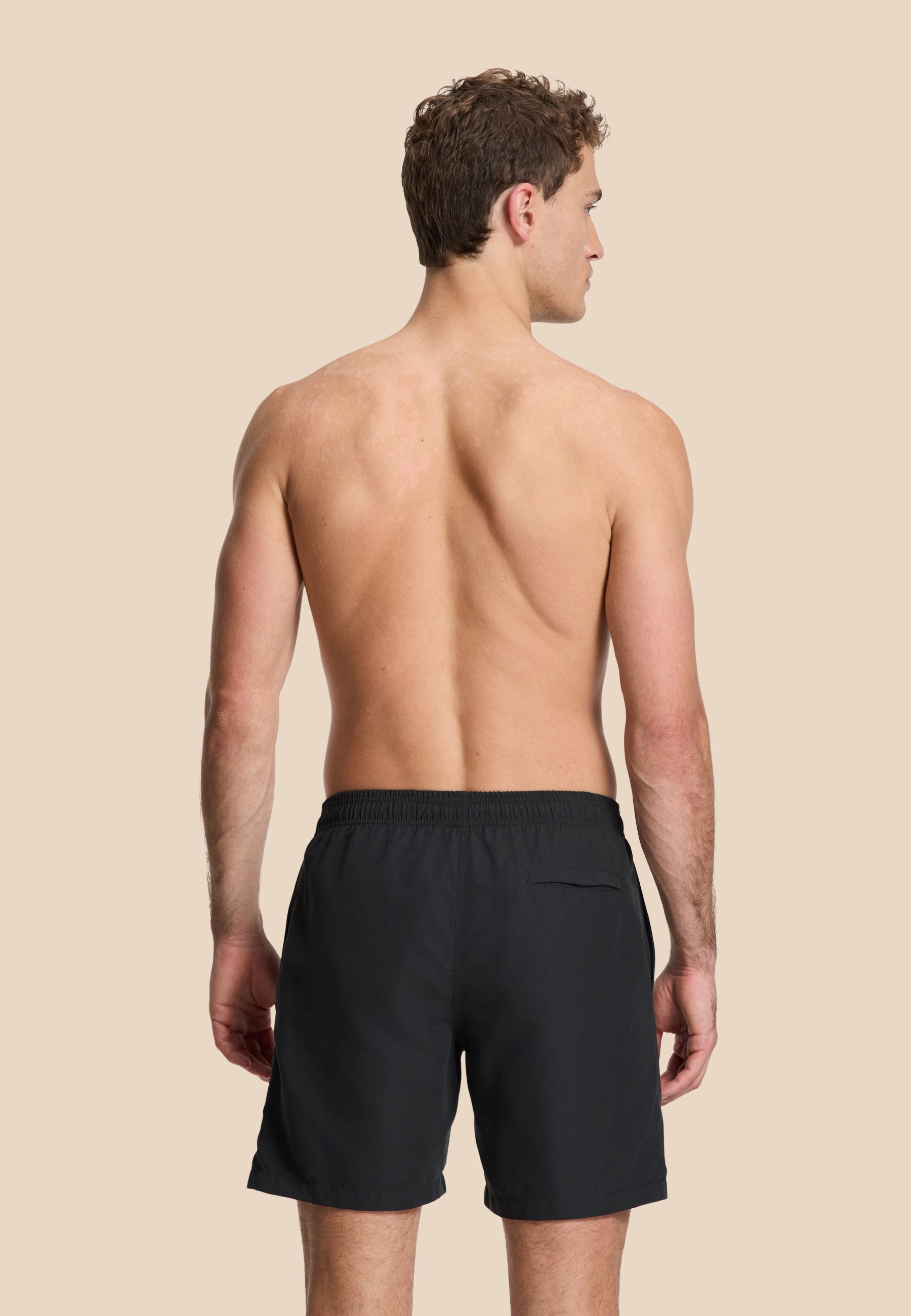 MIKE swim shorts solid | black