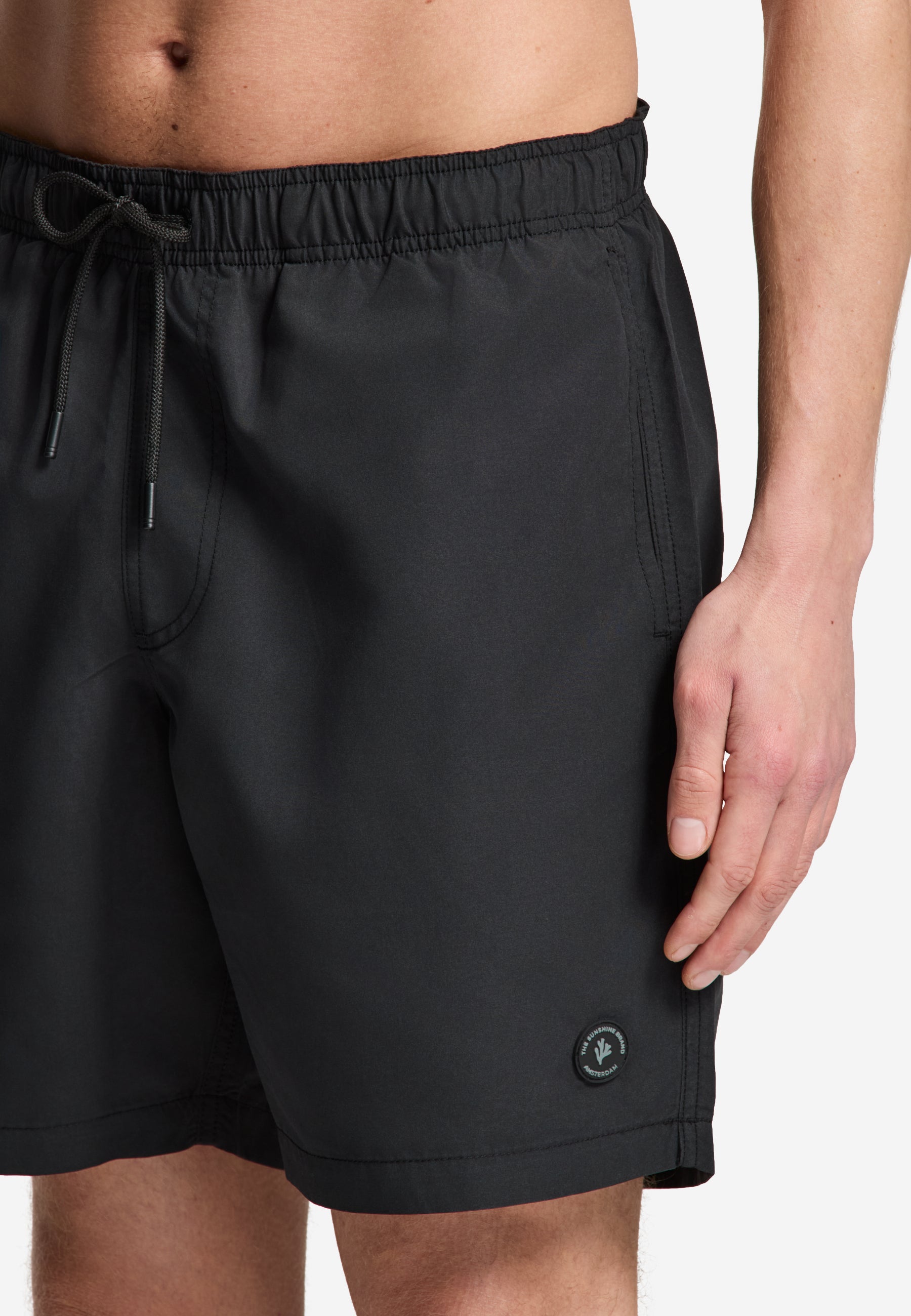 MIKE swim shorts solid | black