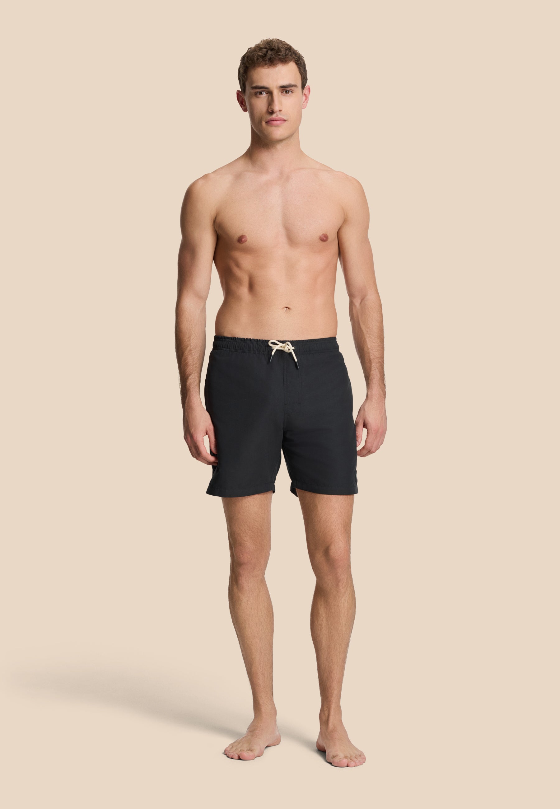 MIKE swim shorts solid | black