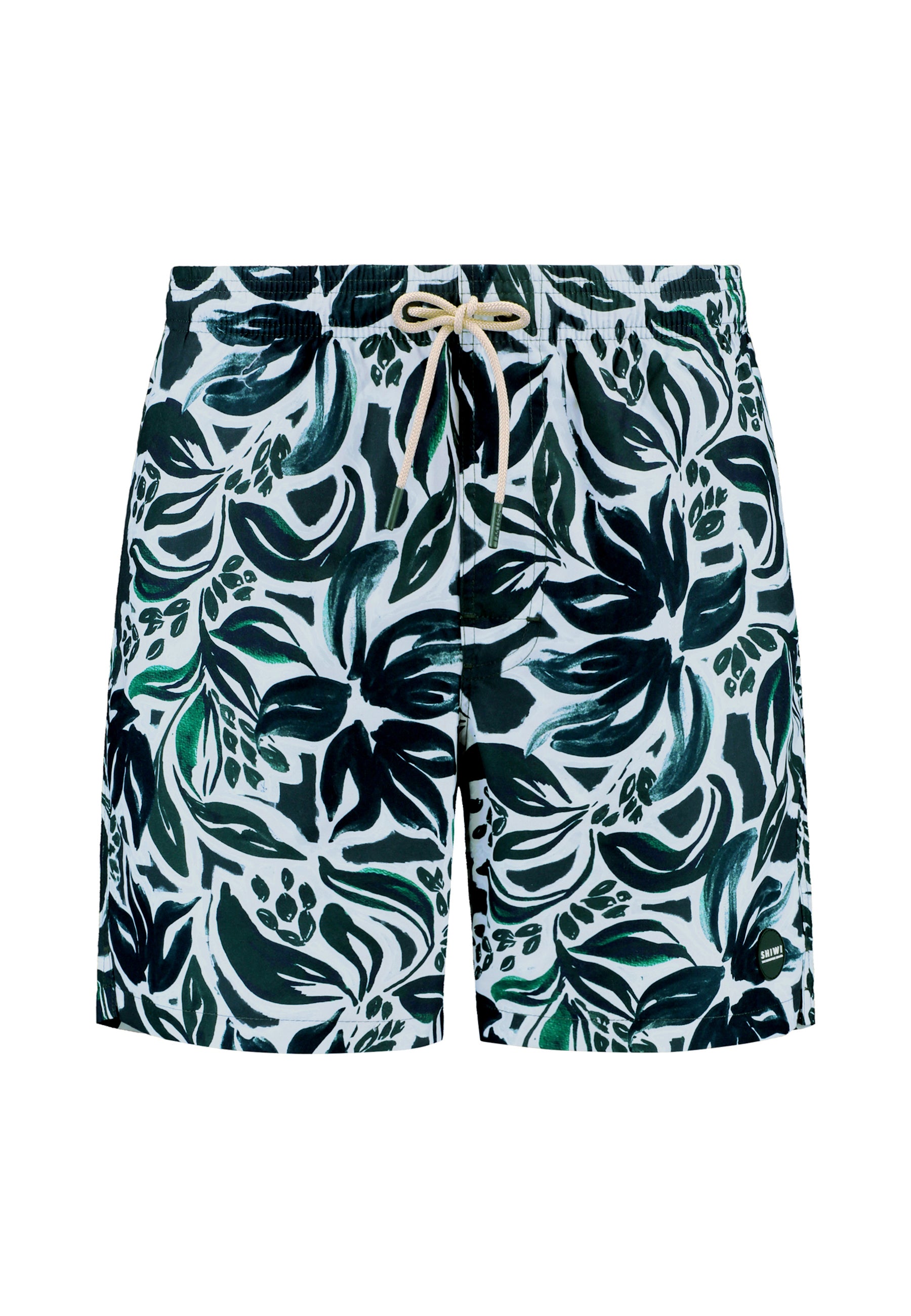 MIKE swim shorts floral leafs | green leaves