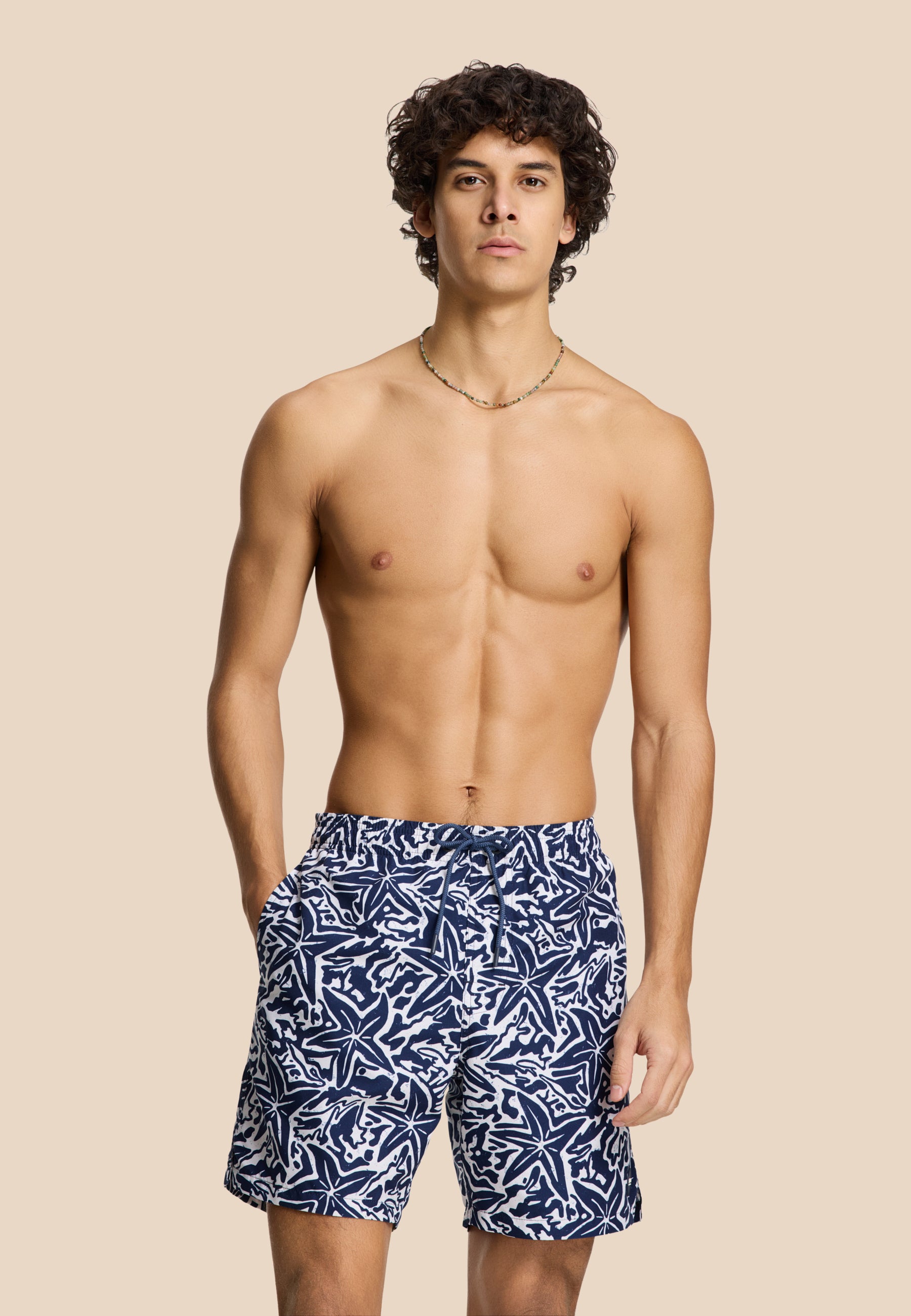 MIKE swim shorts starfish | blue navy