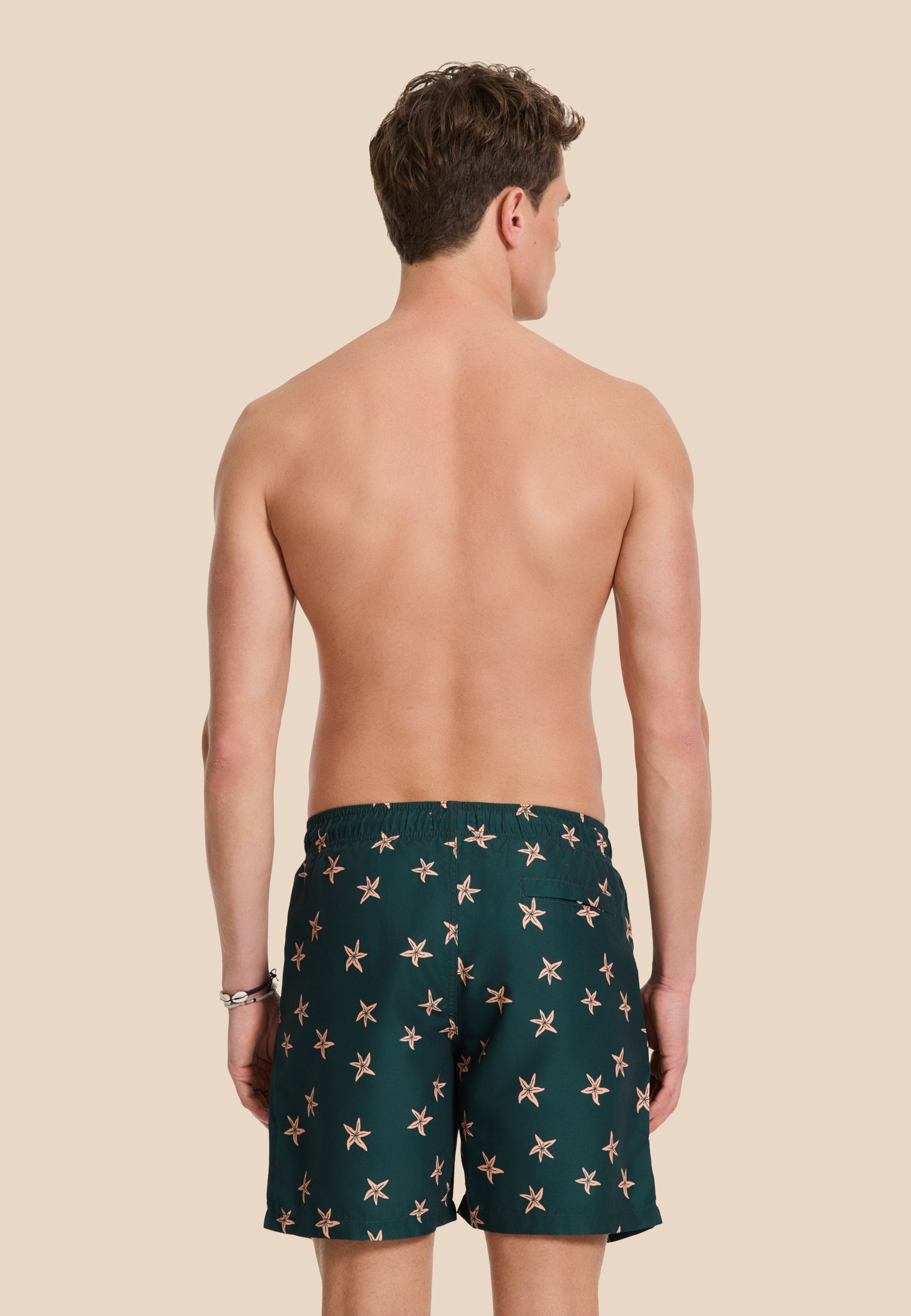 MIKE swim shorts starfishes | green leaf