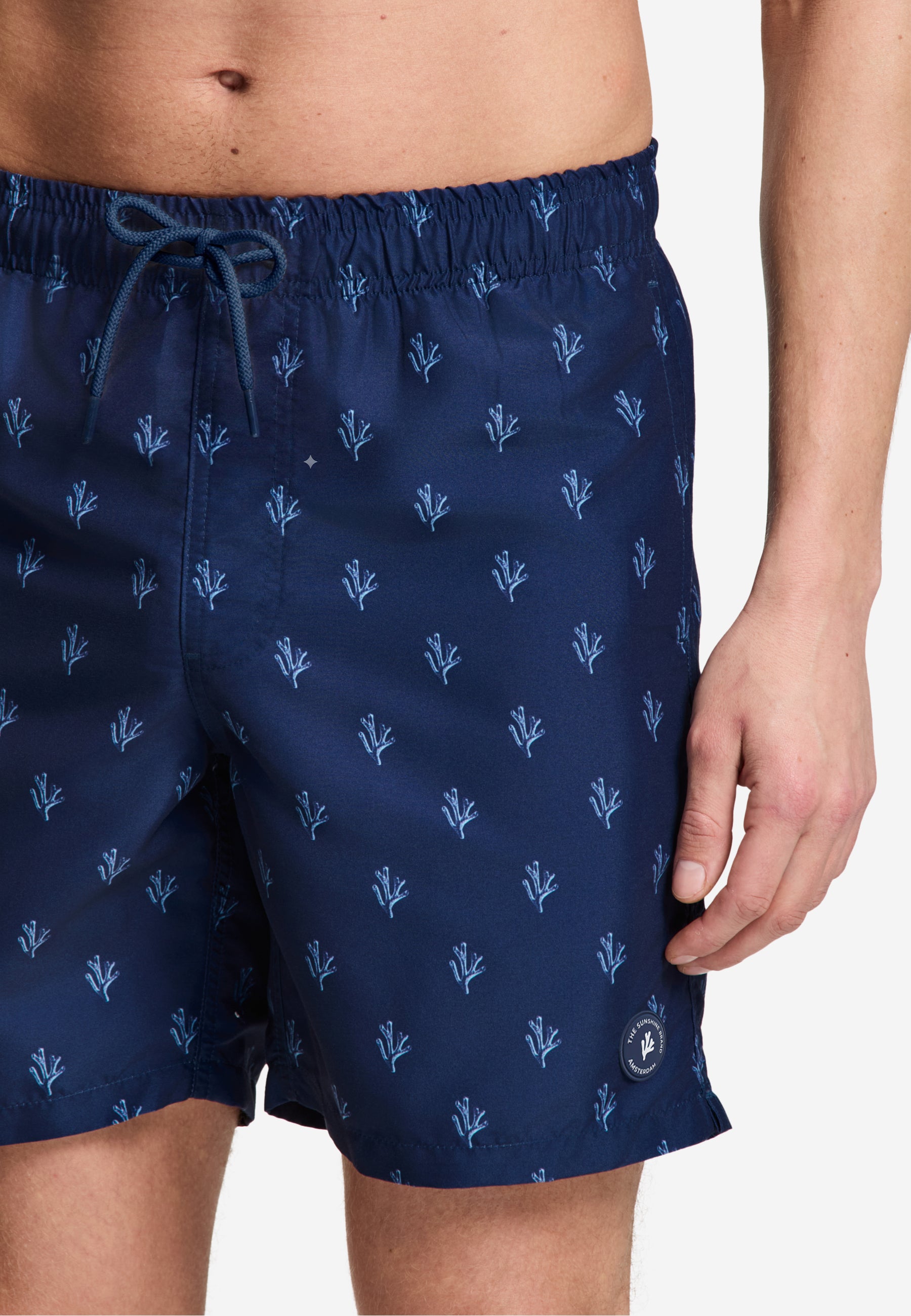 MIKE swim shorts sketched coral | blue navy - Shiwi