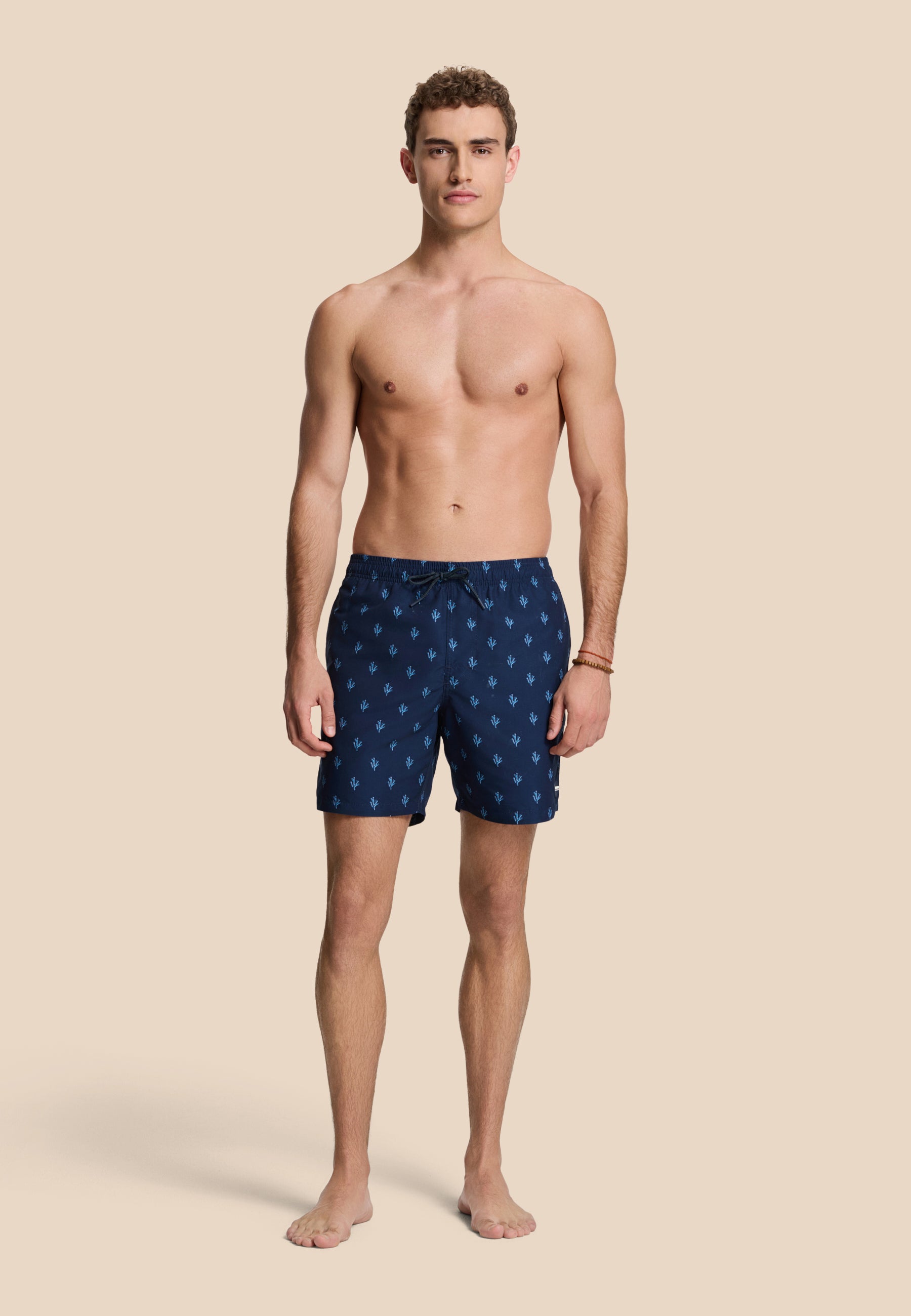 MIKE swim shorts sketched coral | blue navy - Shiwi