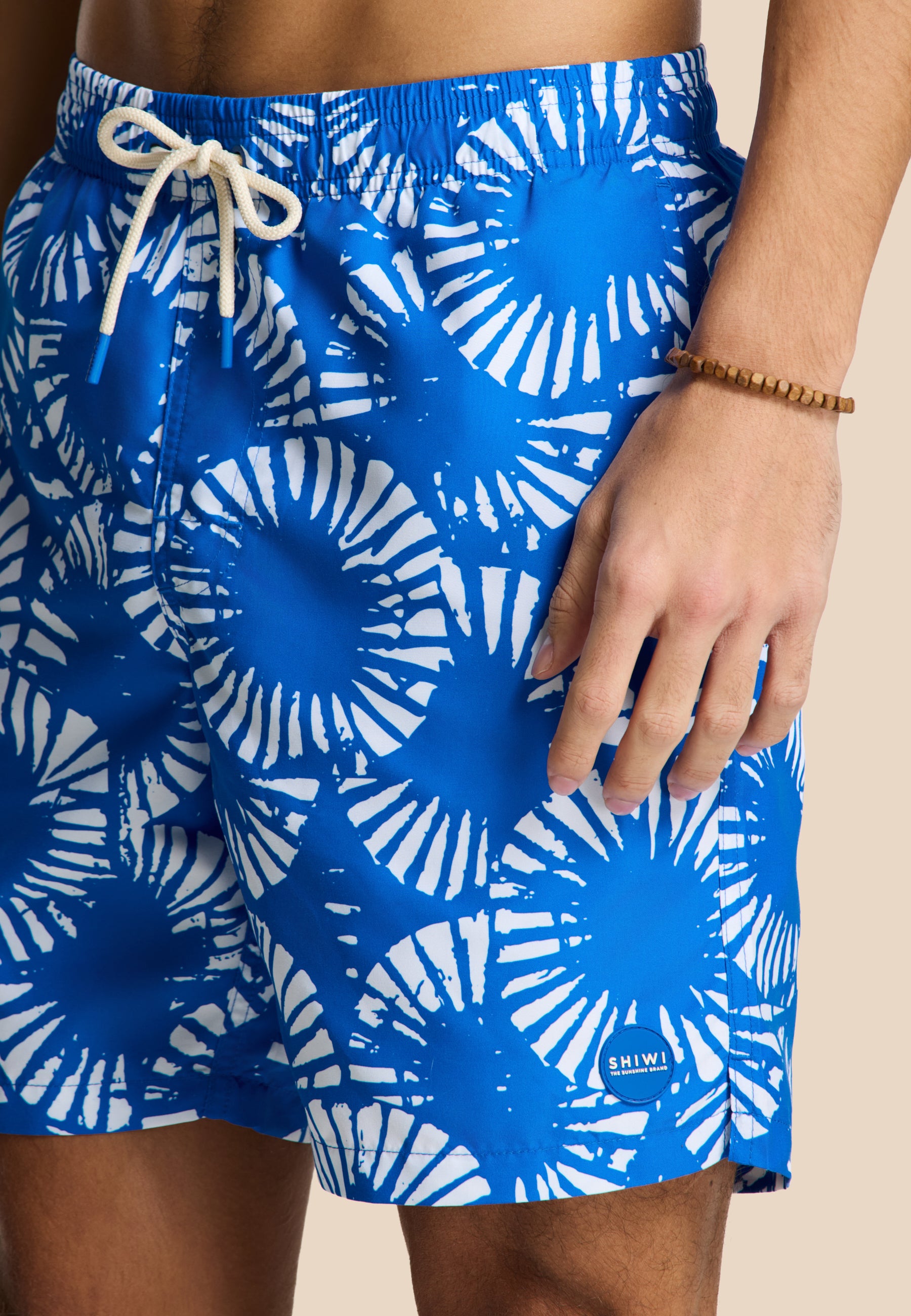 MIKE swim shorts ripple | blue kobalt